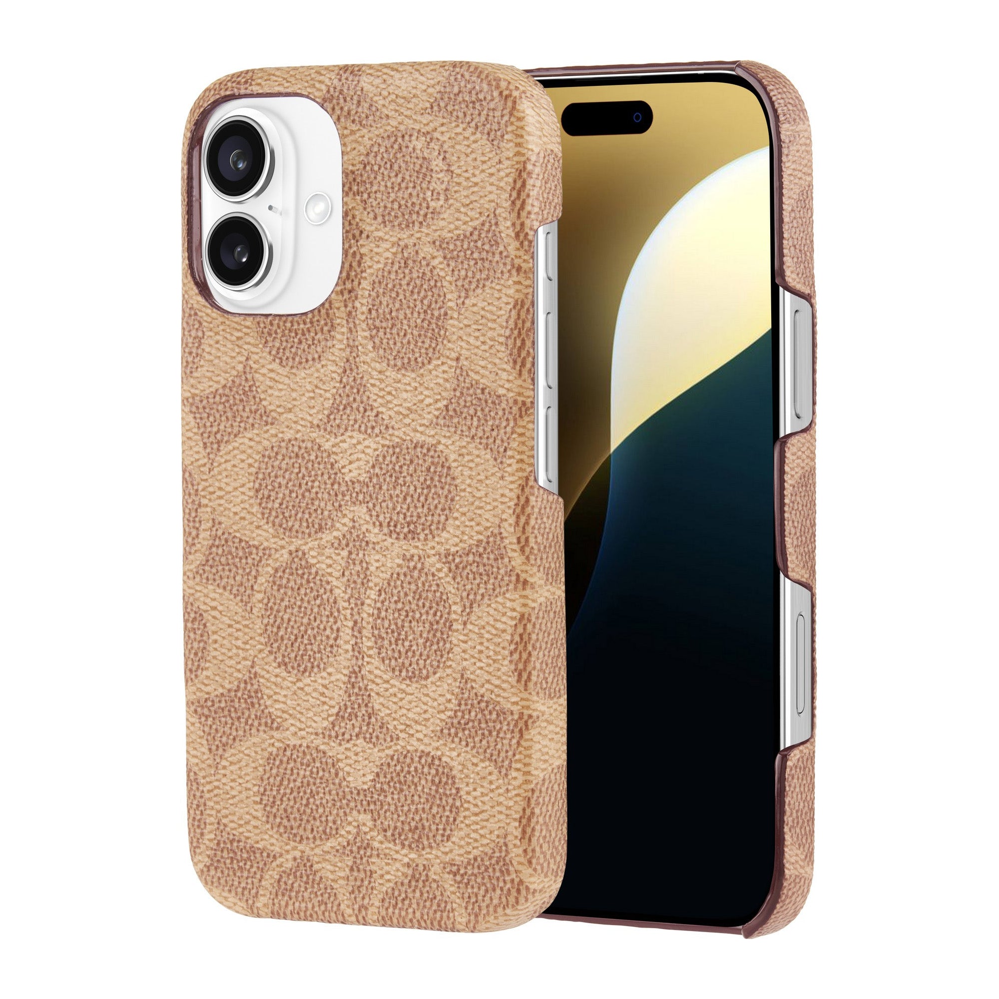 iPhone 16 Coach Slim Wrap Signature C Case - Tan - 15-13361