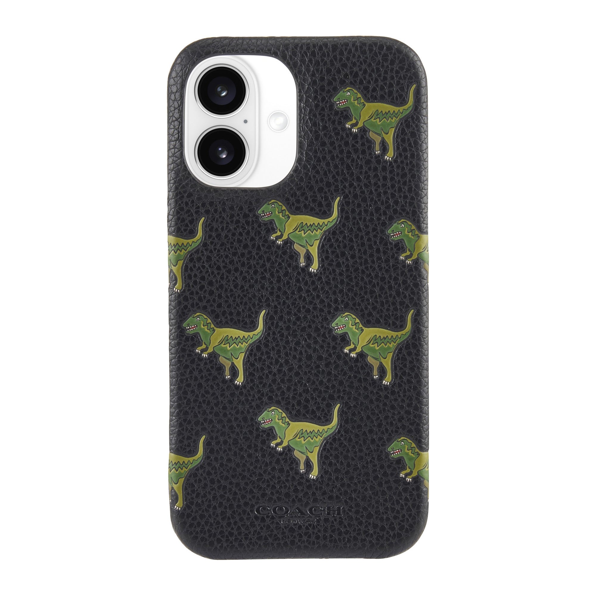 iPhone 16 Coach Leather Slim Wrap Case - Repeat Rexy - 15-13363