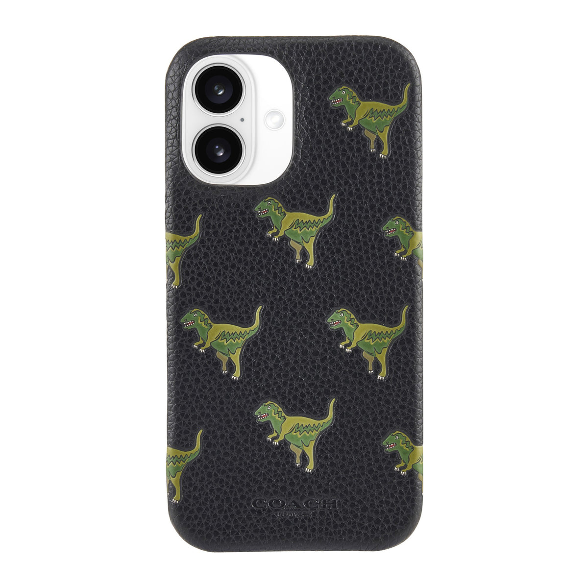 iPhone 16 Coach Leather Slim Wrap Case - Repeat Rexy - 15-13363