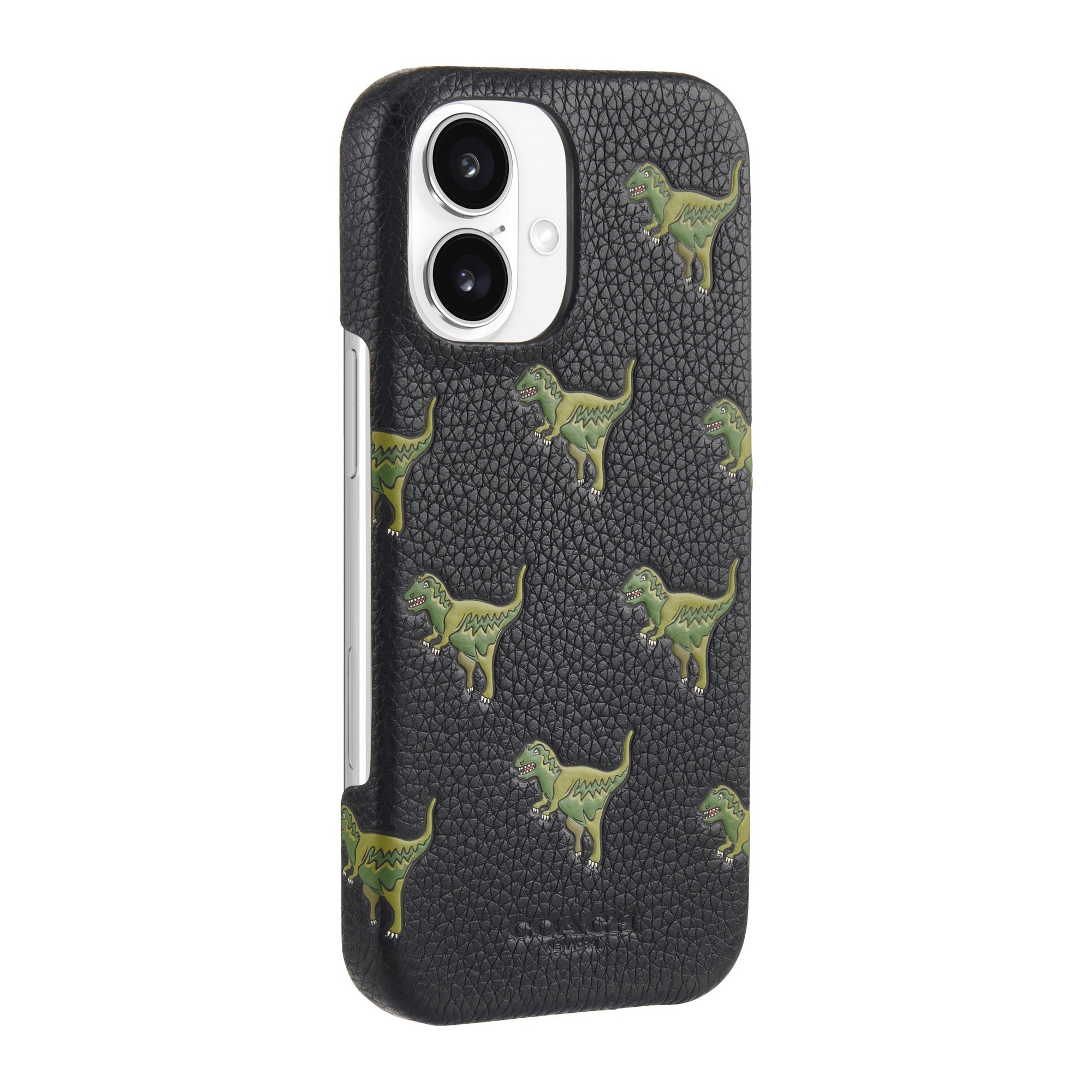 iPhone 16 Coach Leather Slim Wrap Case - Repeat Rexy - 15-13363