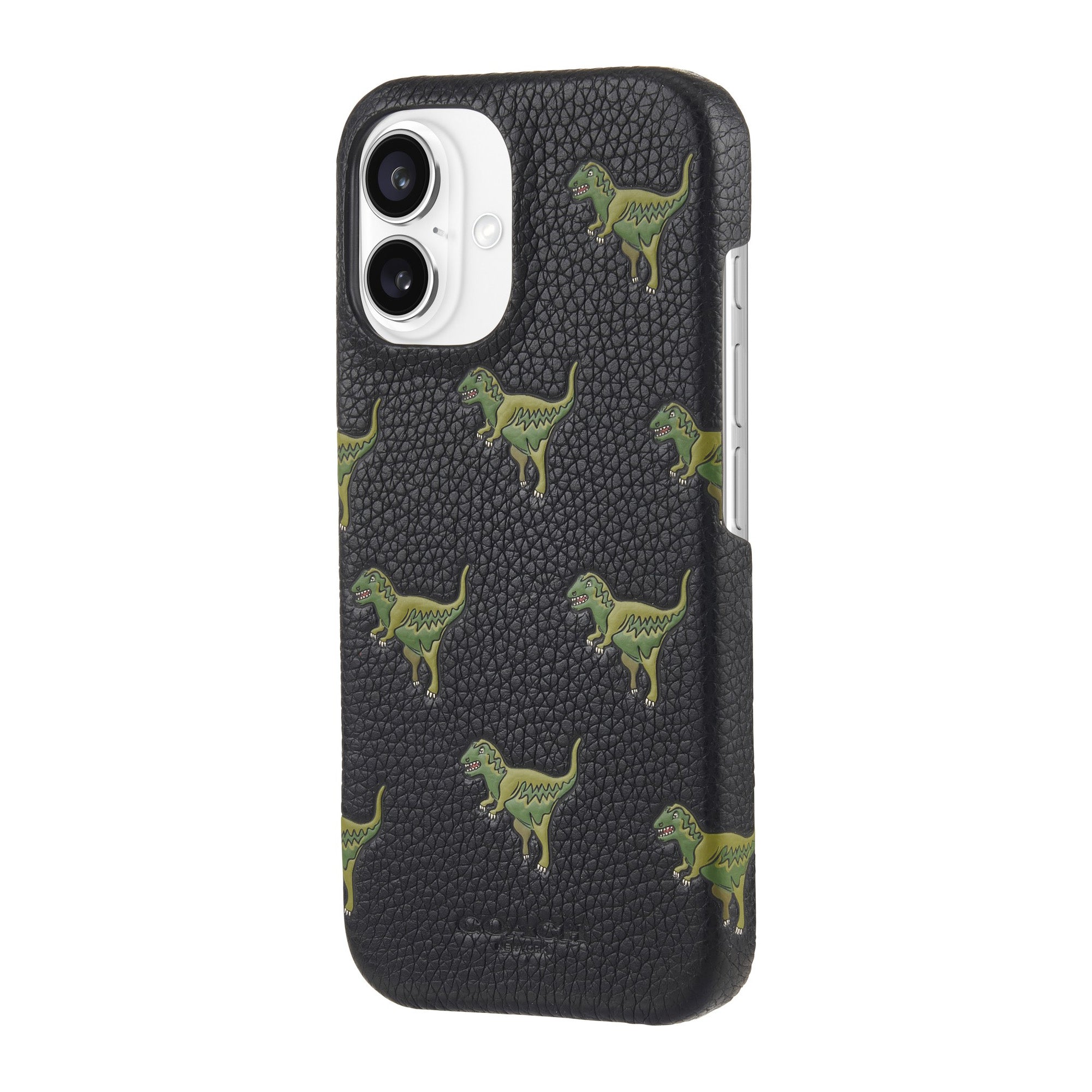 iPhone 16 Coach Leather Slim Wrap Case - Repeat Rexy - 15-13363