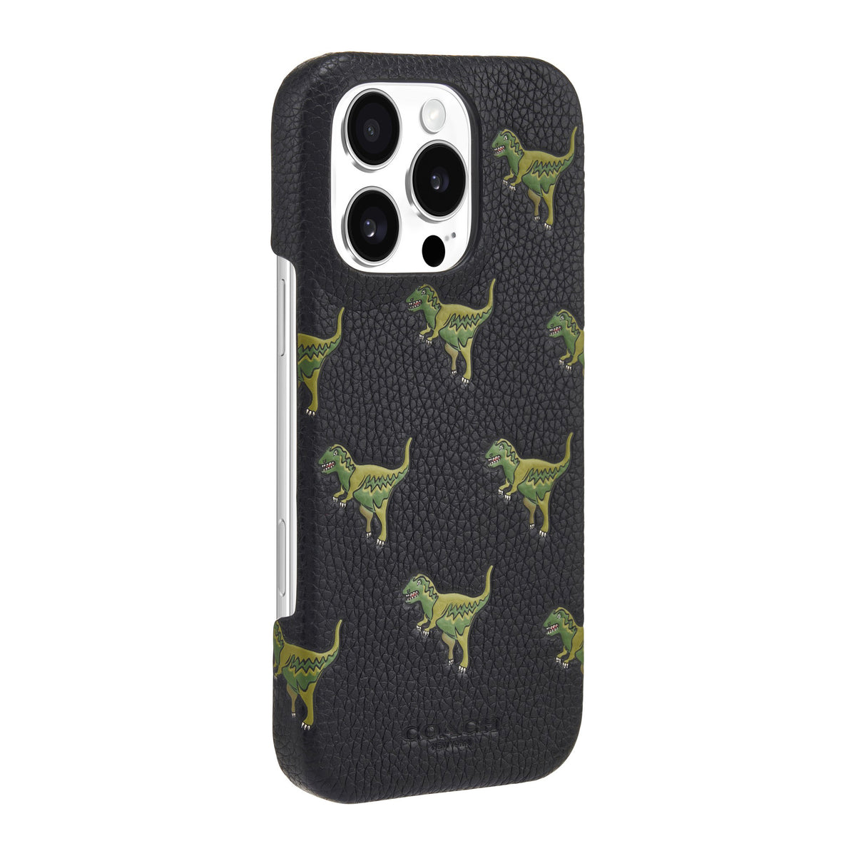 iPhone 16 Pro Coach Leather Slim Wrap Case - Repeat Rexy - 15-13370