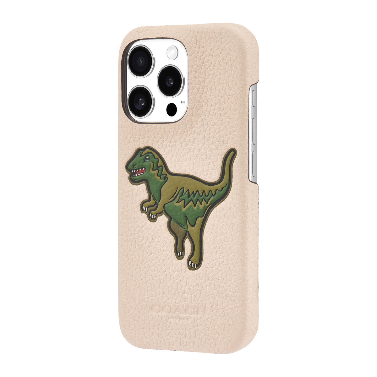 iPhone 16 Pro Coach Leather Slim Wrap Case - Ivory Rexy - 15-13371