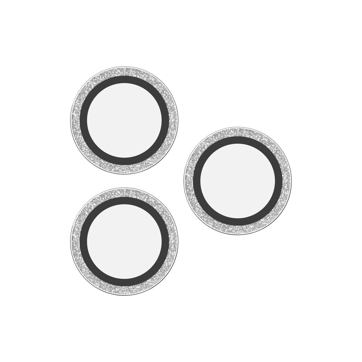 iPhone 16 Pro/16 Pro Max/15 Pro/15 Pro Max ZAGG I/S Glass Elite Camera Ring Lens Protector - Glitter - 15-13554