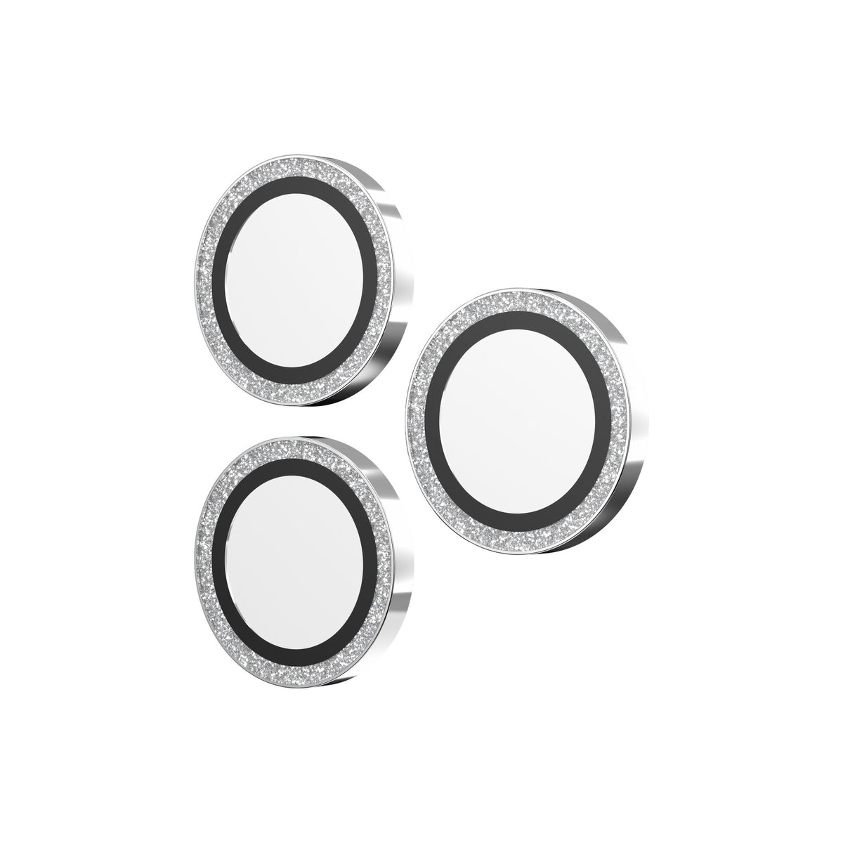 iPhone 16 Pro/16 Pro Max/15 Pro/15 Pro Max ZAGG I/S Glass Elite Camera Ring Lens Protector - Glitter - 15-13554