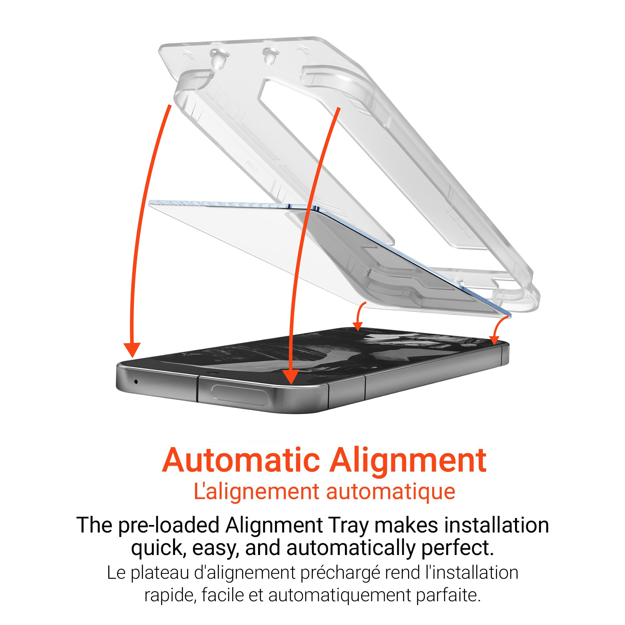 Google Pixel 9 Pro XL HyperGear Tempered Glass Screen Protector w/ Easy Installation Applicator Tray - 15-13574