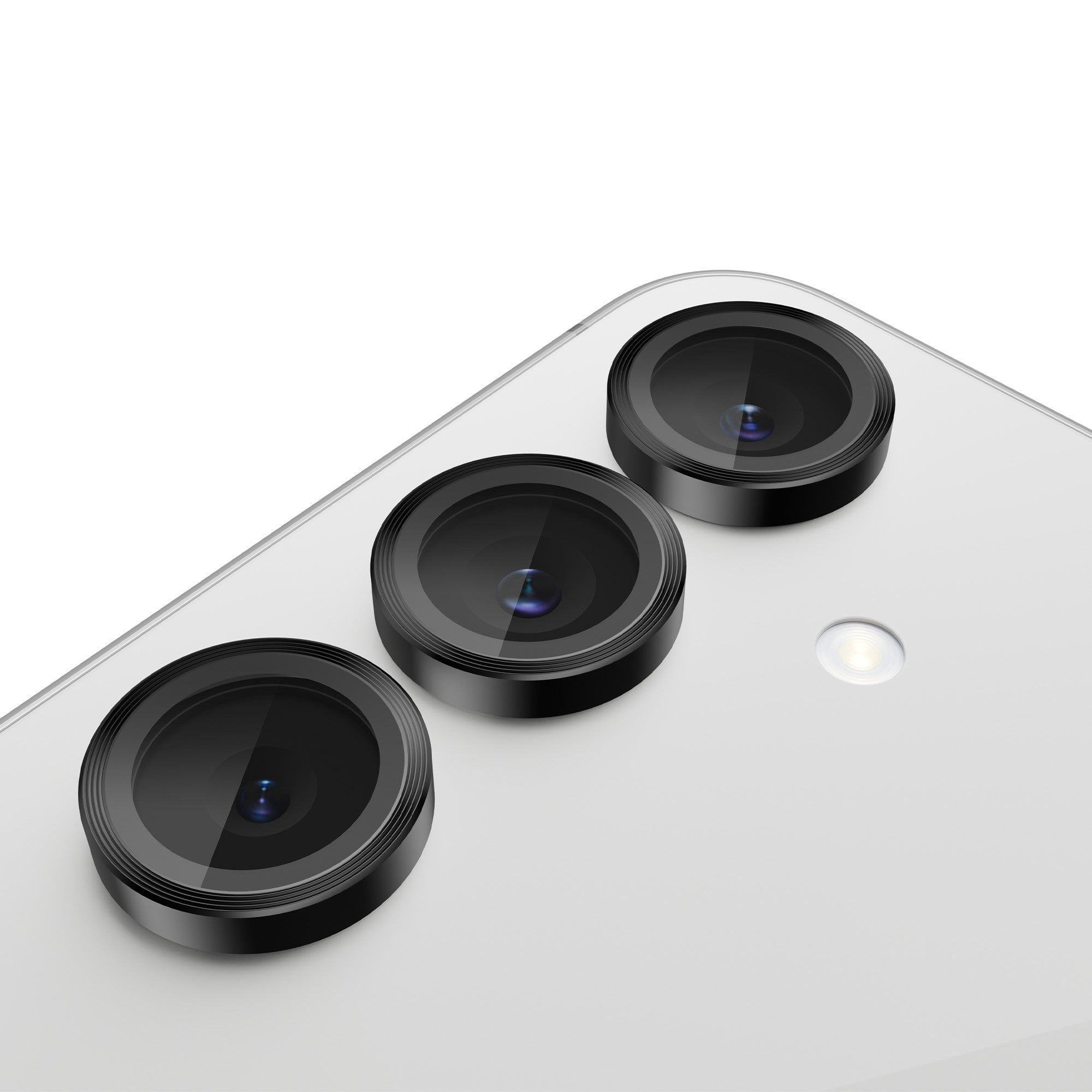 Samsung Galaxy S24 FE Case-Mate Aluminum Ring Glass Lens Protector - Black - 15-13608