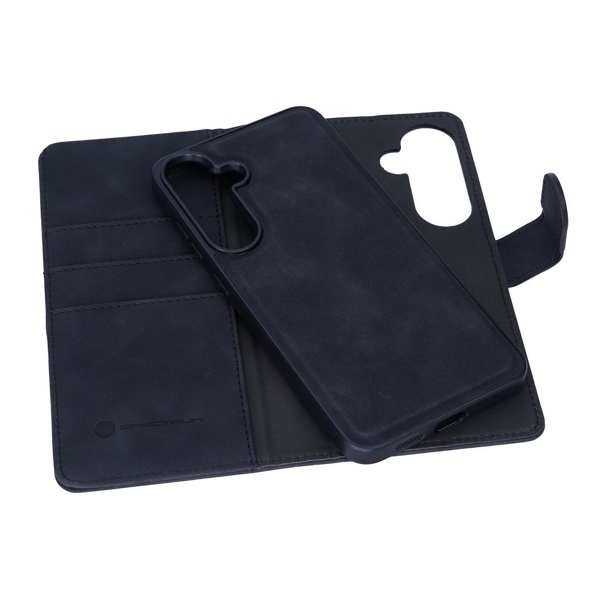 Samsung Galaxy S25+/S24+ SPECTRUM Folio Slim Detachable 2-1 Wallet Case - Black - 15-13896