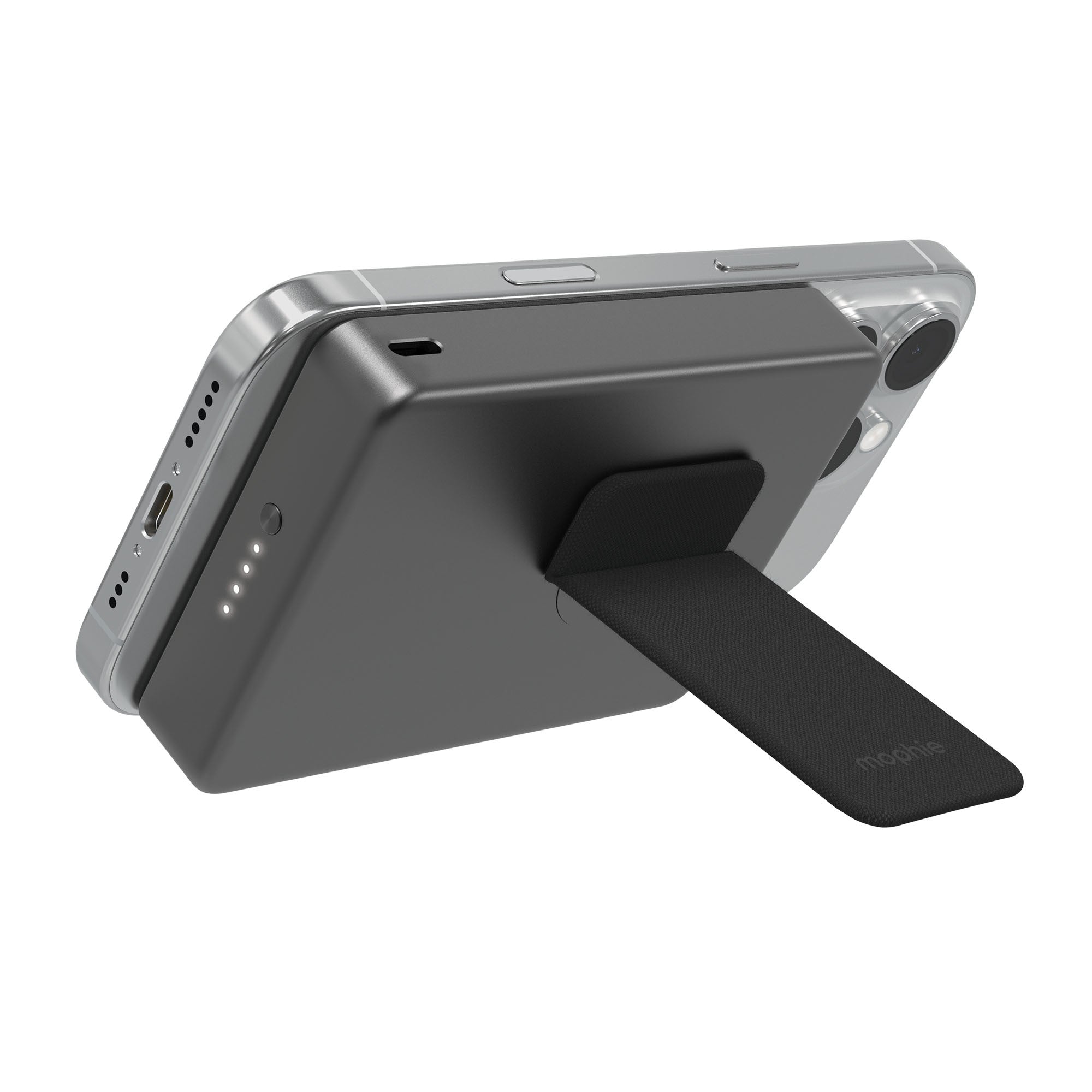 Mophie Qi2 5,000 mAh Powerstation Wireless Slim with Stand - Black - 15-14243