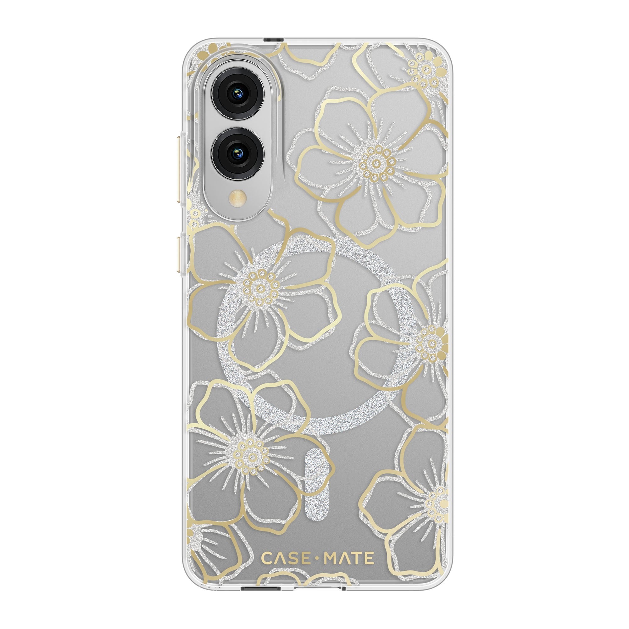 Samsung Galaxy S25 Edge Case-Mate Floral Gems Case w/Magnets - Gold - 15-14337