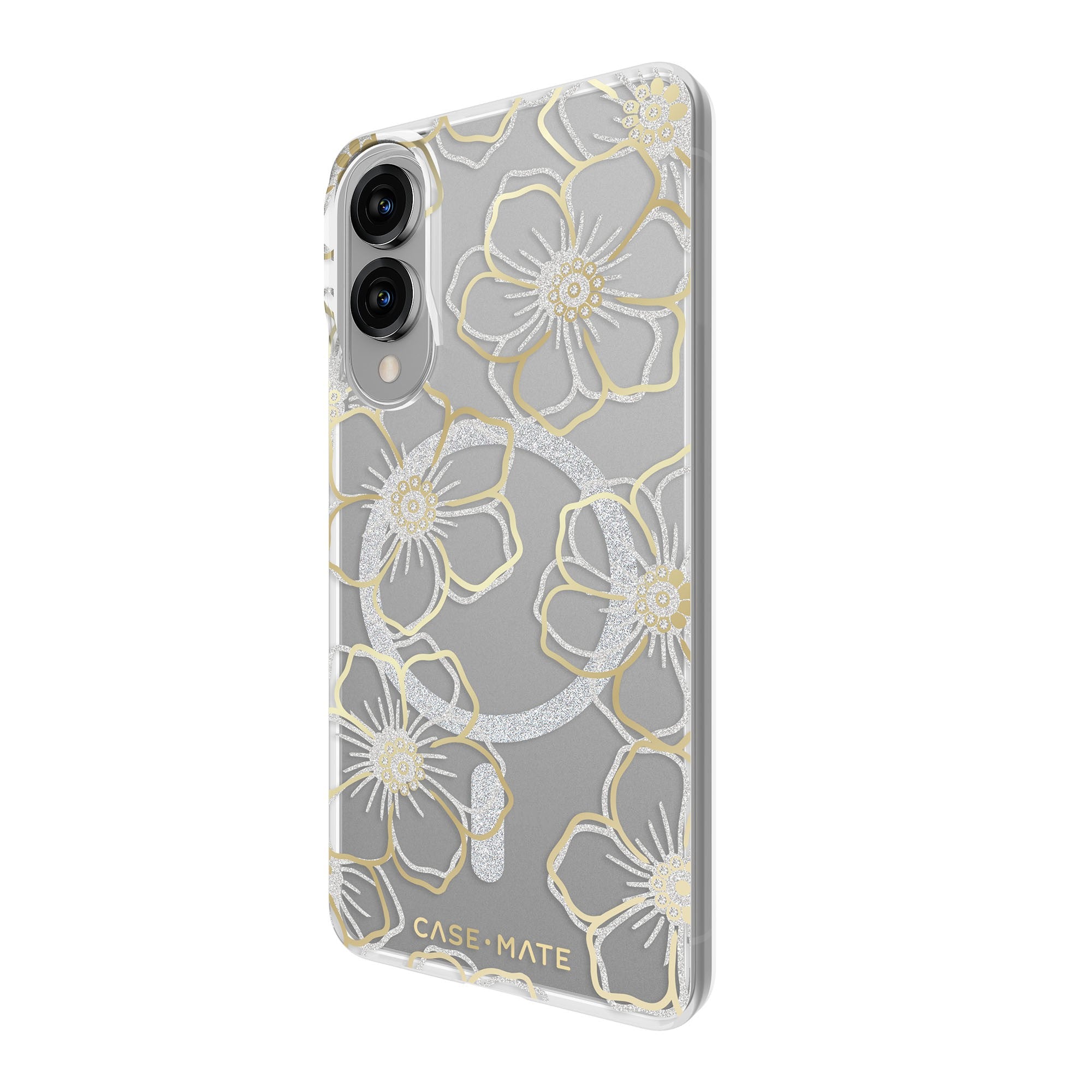 Samsung Galaxy S25 Edge Case-Mate Floral Gems Case w/Magnets - Gold - 15-14337