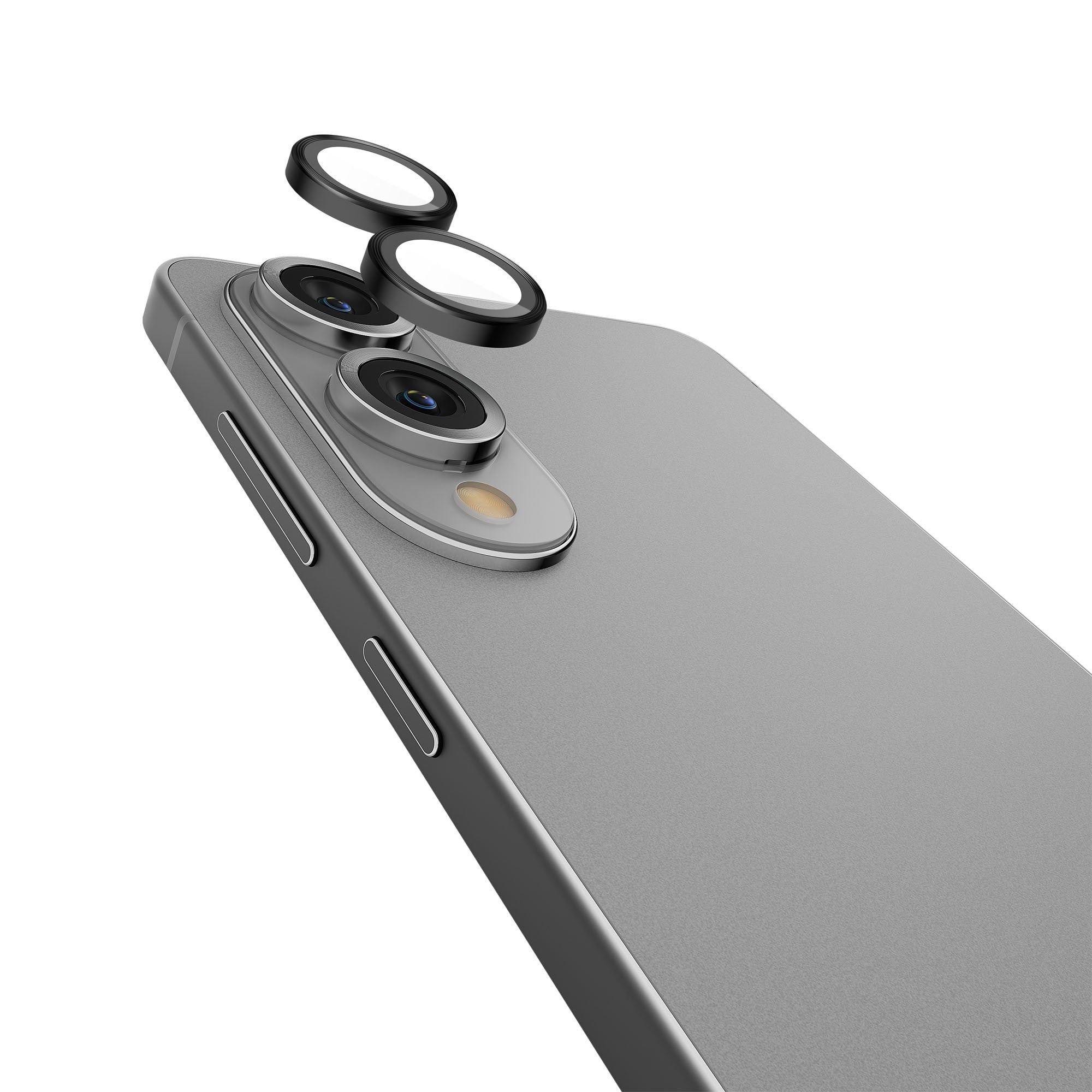 Samsung Galaxy S25 Edge Case-Mate Aluminum Ring Glass Lens Protector - Black - 15-14338