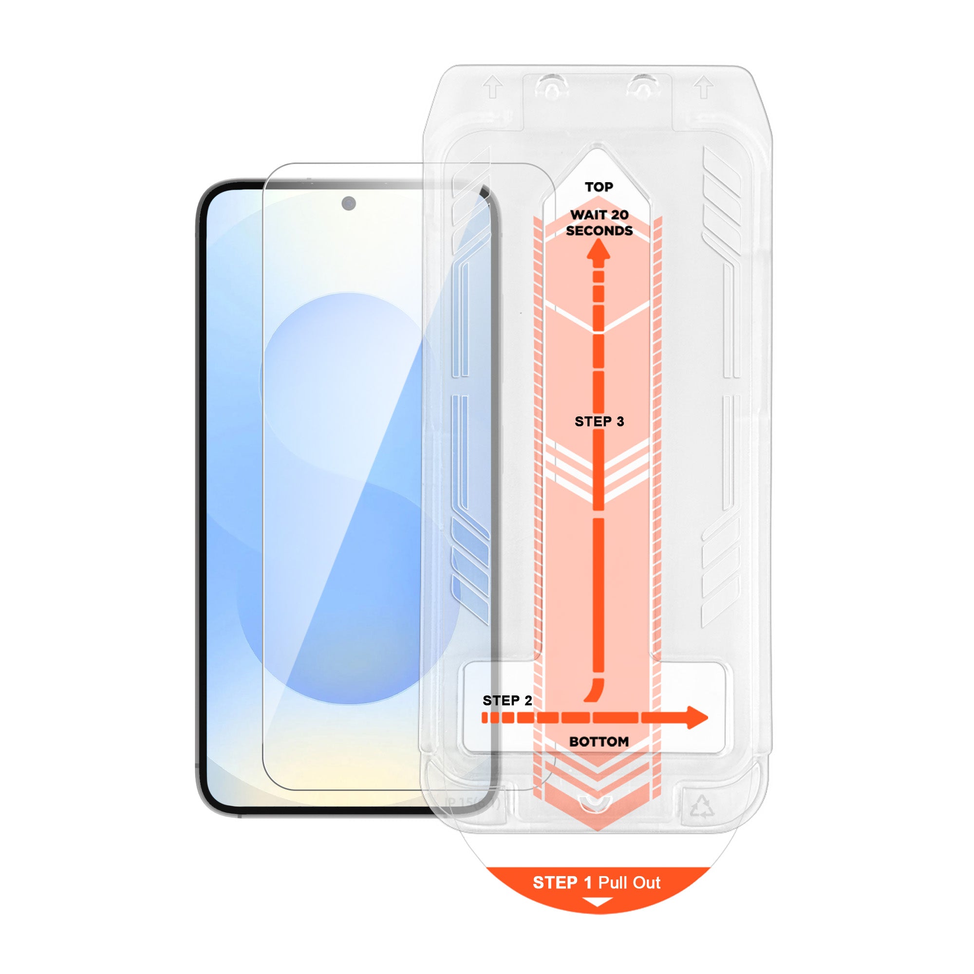 Samsung Galaxy S25 Edge HyperGear Tempered Glass Screen Protector w/Installation Applicator Tray - 15-14349