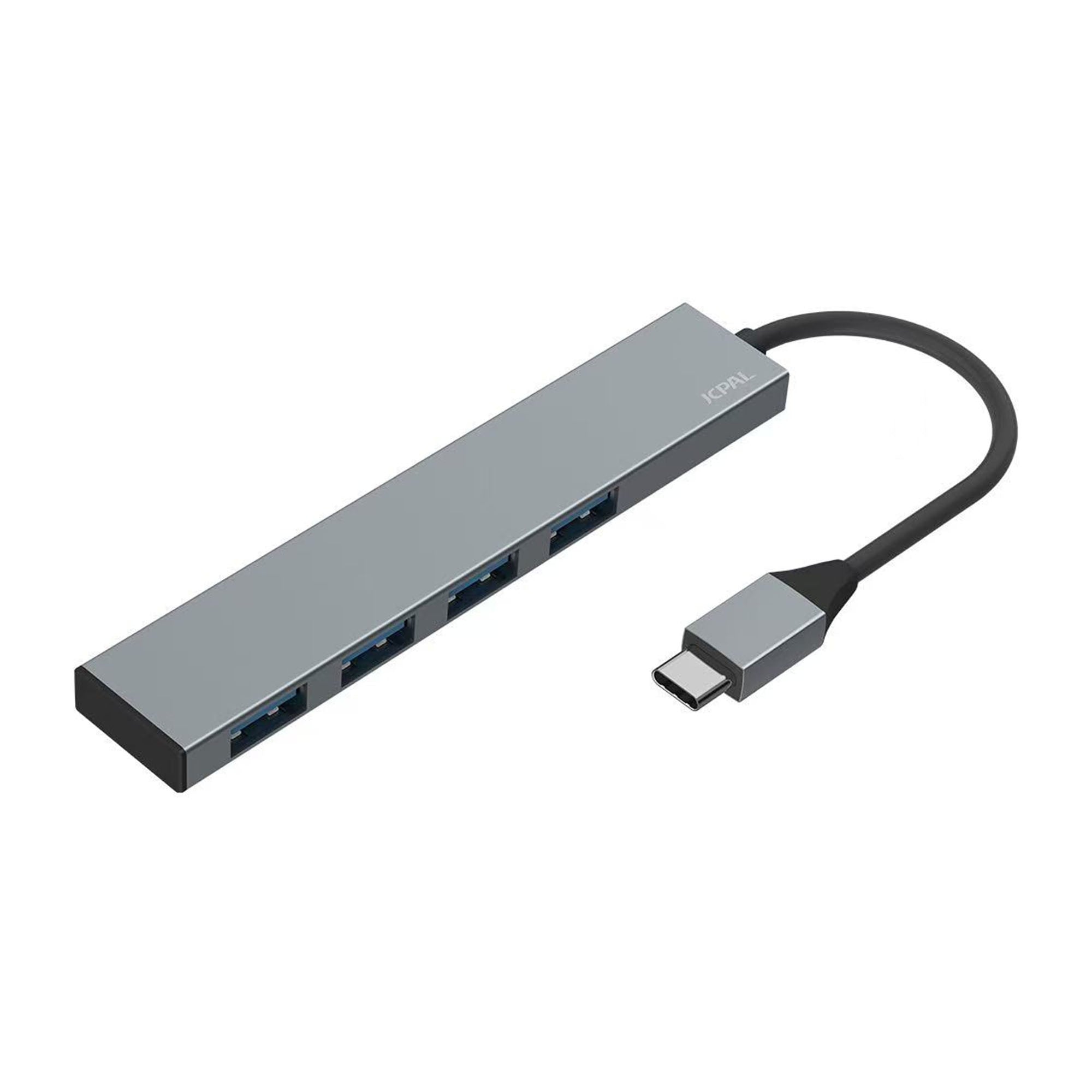 JCPal Linx USB-C 4-Port Hub - Black - 15-14371