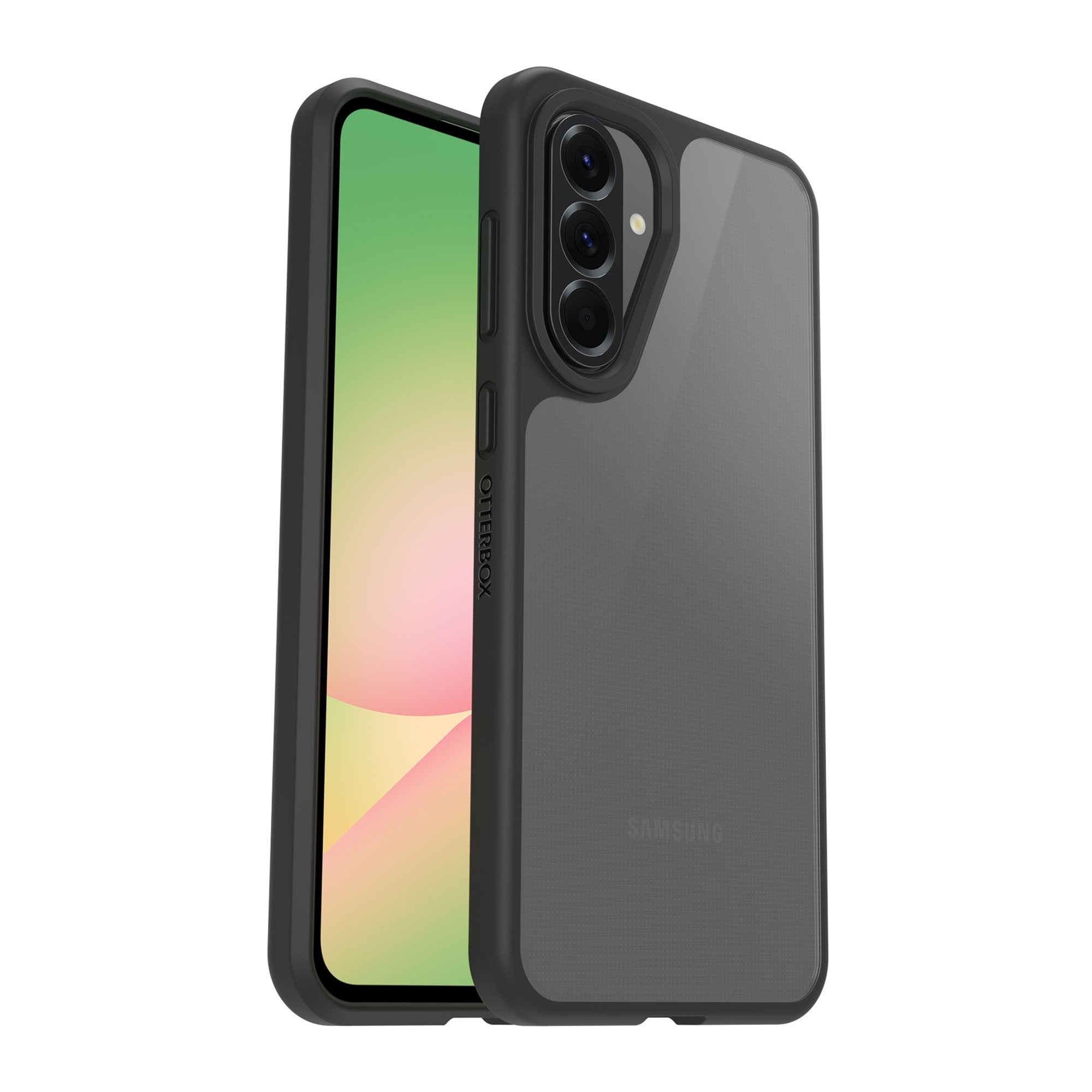 Samsung Galaxy A56 5G Otterbox React Series Case - Clear/Black - Black Crystal - 15-14384