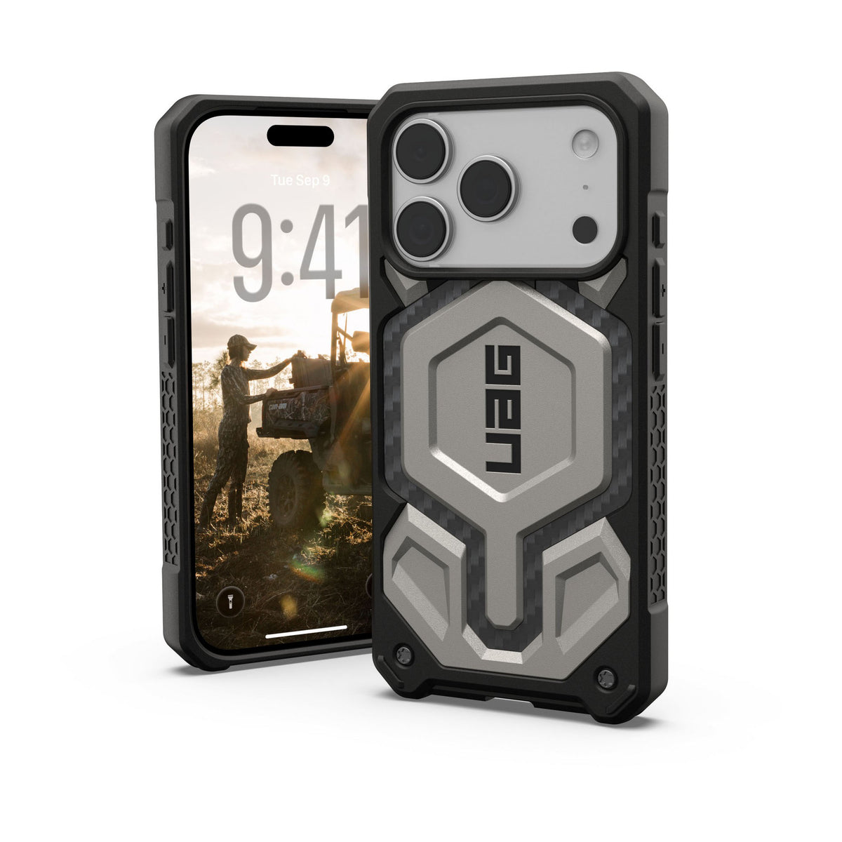 iPhone 18 Pro/17 Pro UAG Monarch Pro MagSafe Case - Titanium - 15-14480