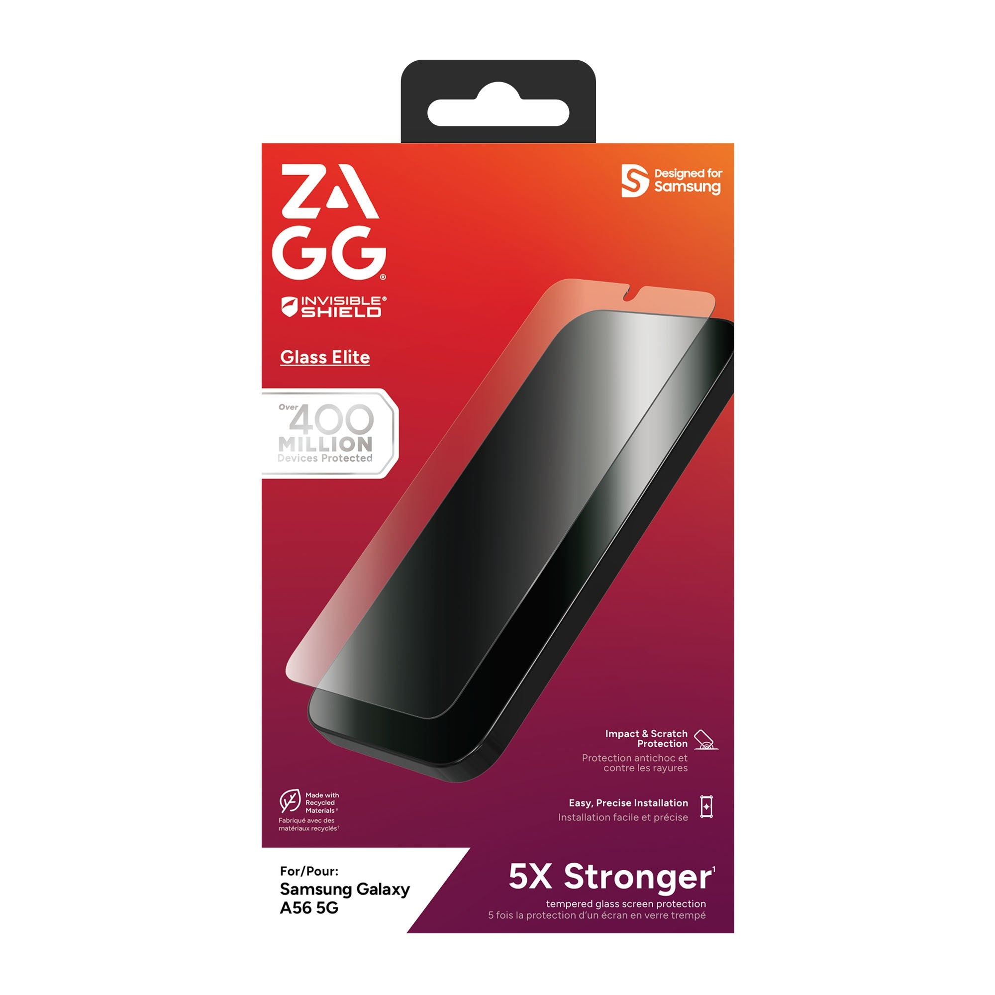 Samsung Galaxy A56 ZAGG InvisibleShield Glass Elite Screen Protector - 15-14503