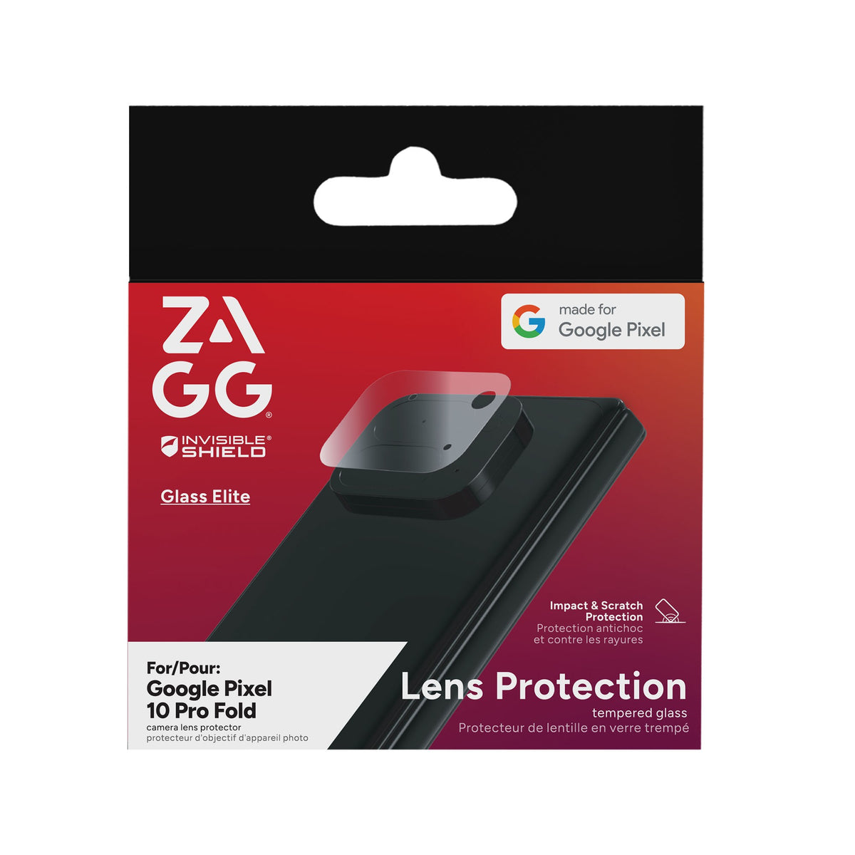 Google Pixel 10 Pro FOLD ZAGG InvisibleShield Glass Elite AR Camera Lens Protector - 15-14510