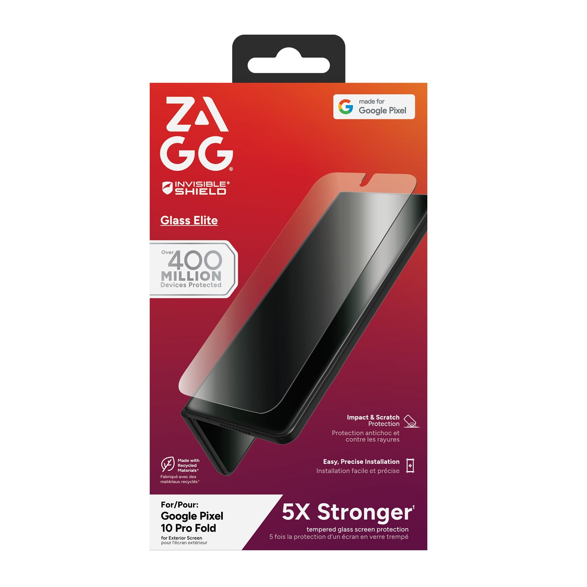 Google Pixel 10 Pro FOLD ZAGG InvisibleShield Glass Elite Screen Protector - 15-14511