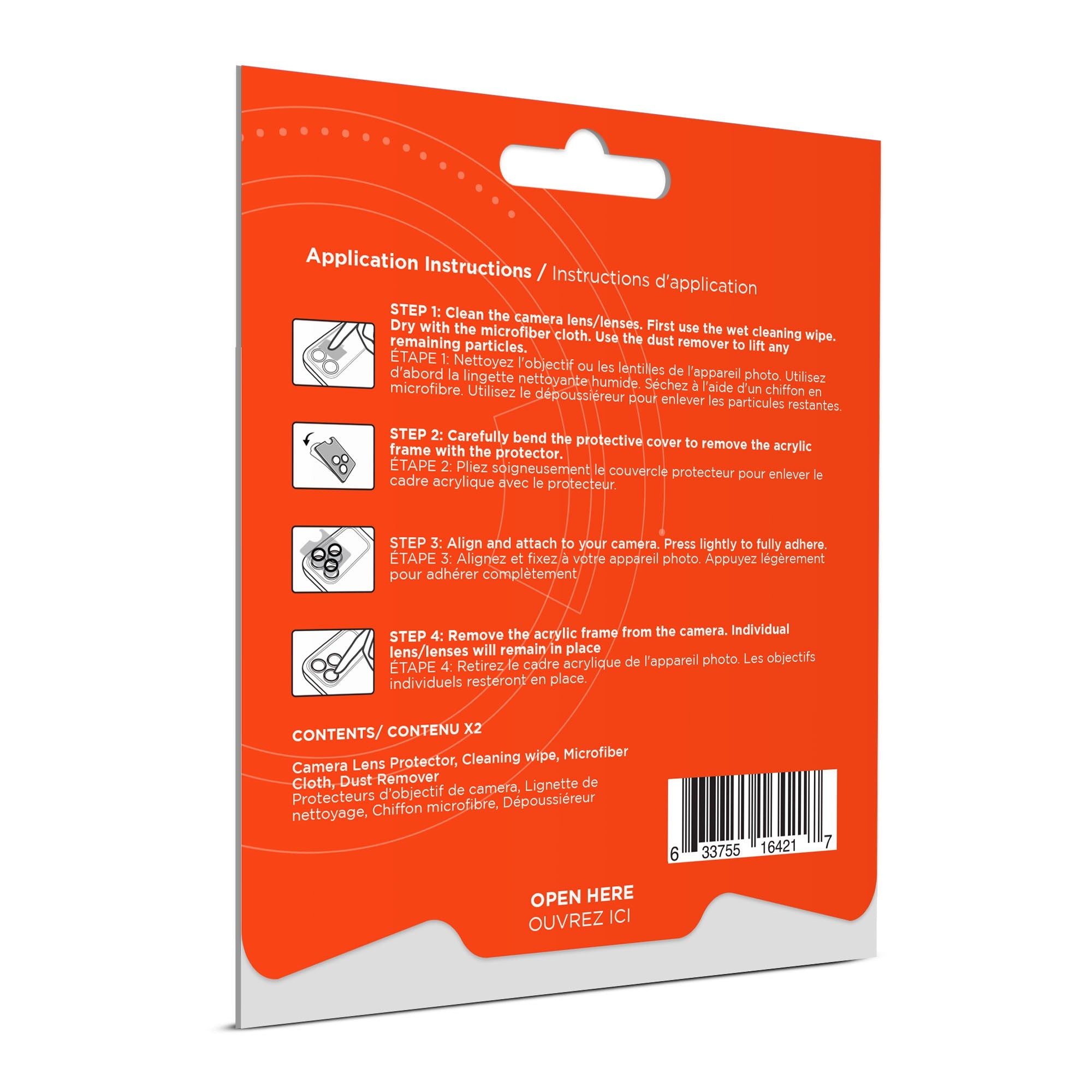 iPhone Air HyperGear Camera Rings Tempered Glass Lens Protection - 2 Pack - 15-14537