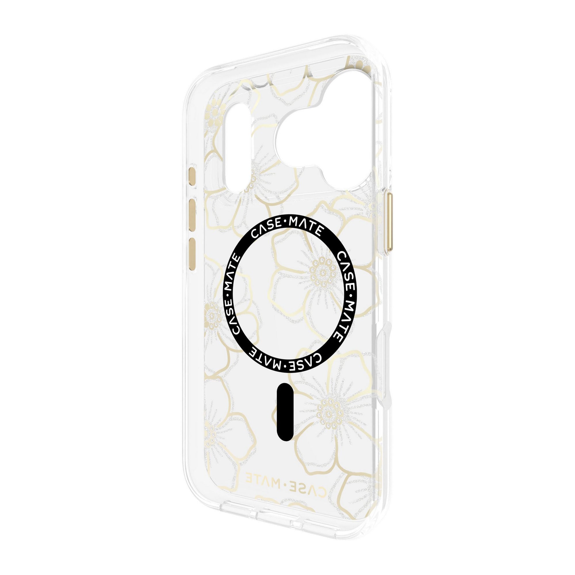 iPhone 17 Pro Case-Mate Floral Gems MagSafe Case - Gold - 15-14585