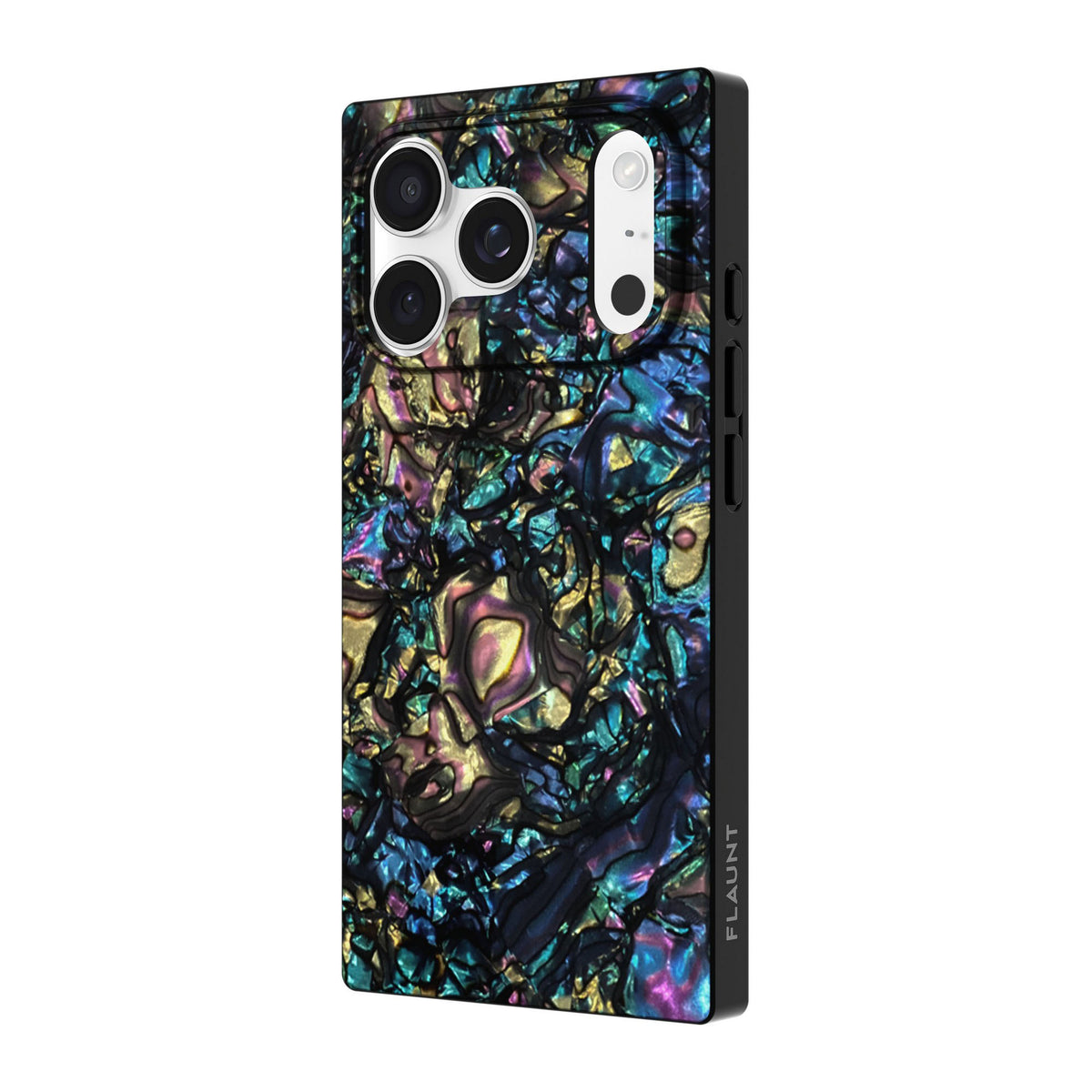 iPhone 18 Pro/17 Pro FLAUNT Square MagSafe Case - Abalone Shell - 15-14590