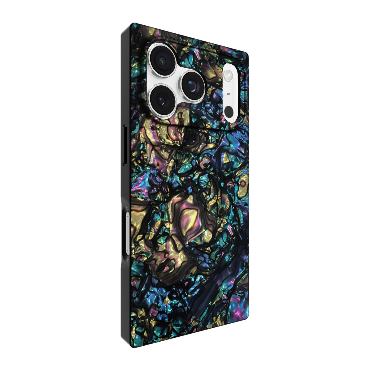 iPhone 18 Pro/17 Pro FLAUNT Square MagSafe Case - Abalone Shell - 15-14590