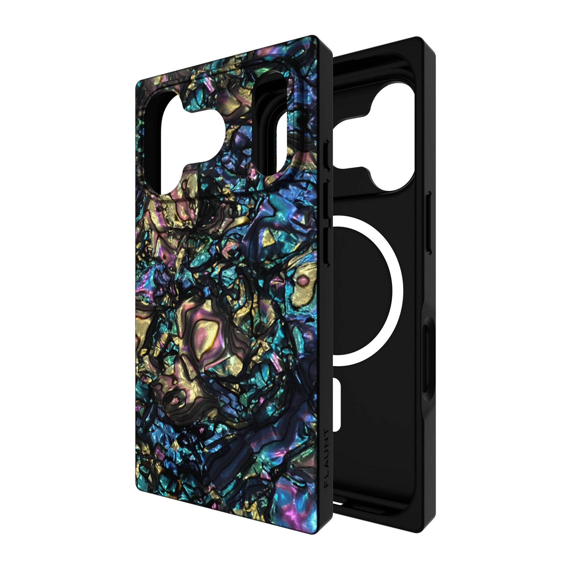 iPhone 17 Pro FLAUNT Square MagSafe Case - Abalone Shell - 15-14590