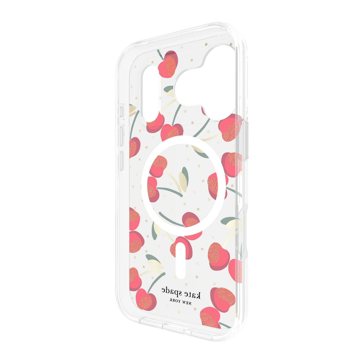 iPhone 18 Pro/17 Pro Kate Spade Protective MagSafe Case - Cherry Dot - 15-14595