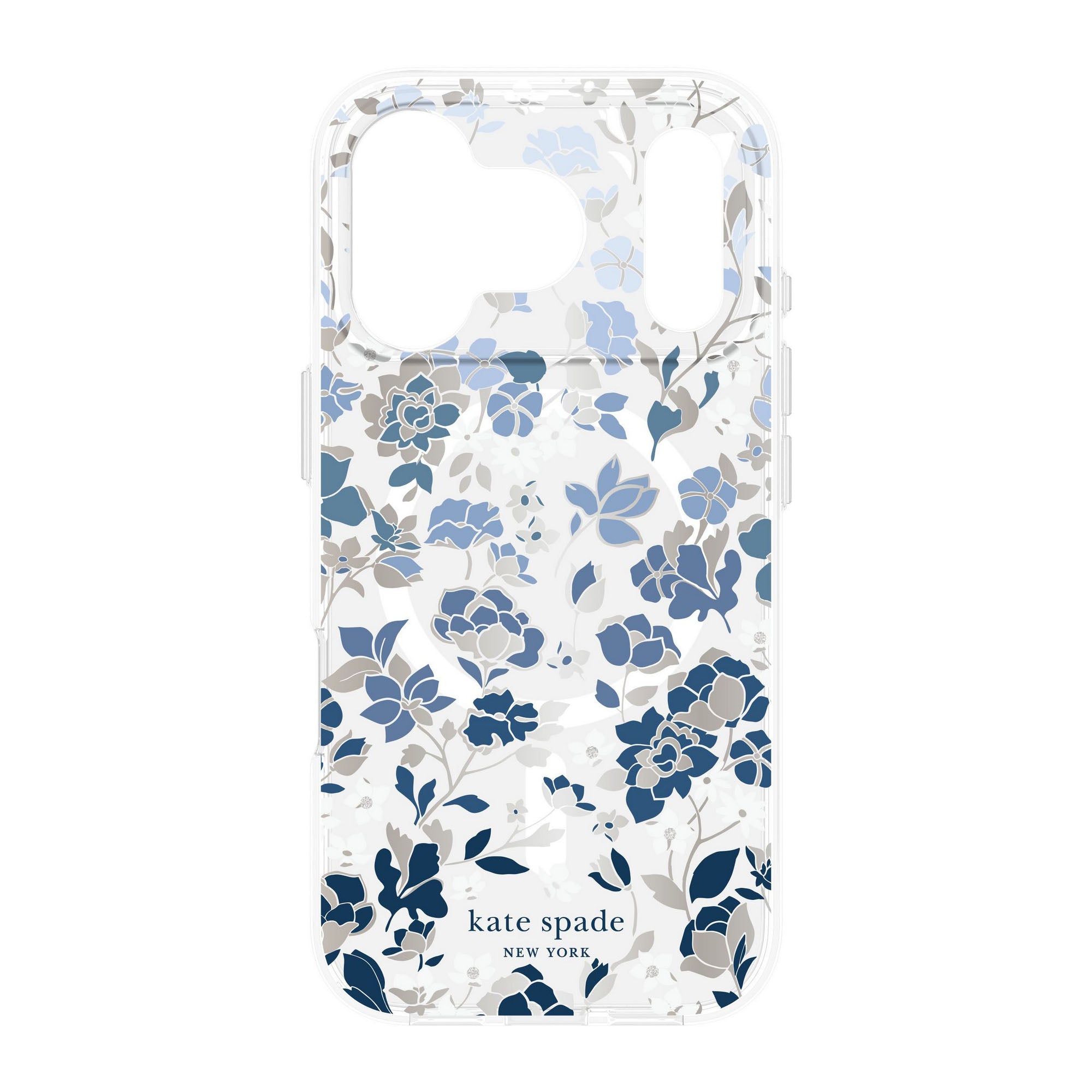 iPhone 17 Pro Kate Spade Protective MagSafe Case - Flowerbed Blue - 15-14597