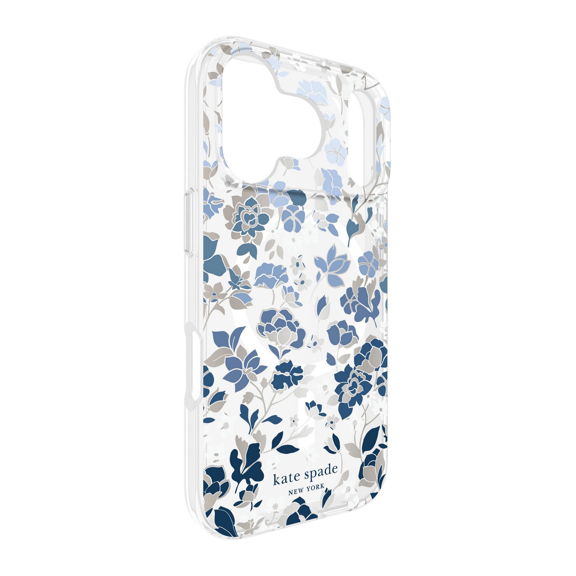 iPhone 17 Pro Kate Spade Protective MagSafe Case - Flowerbed Blue - 15-14597