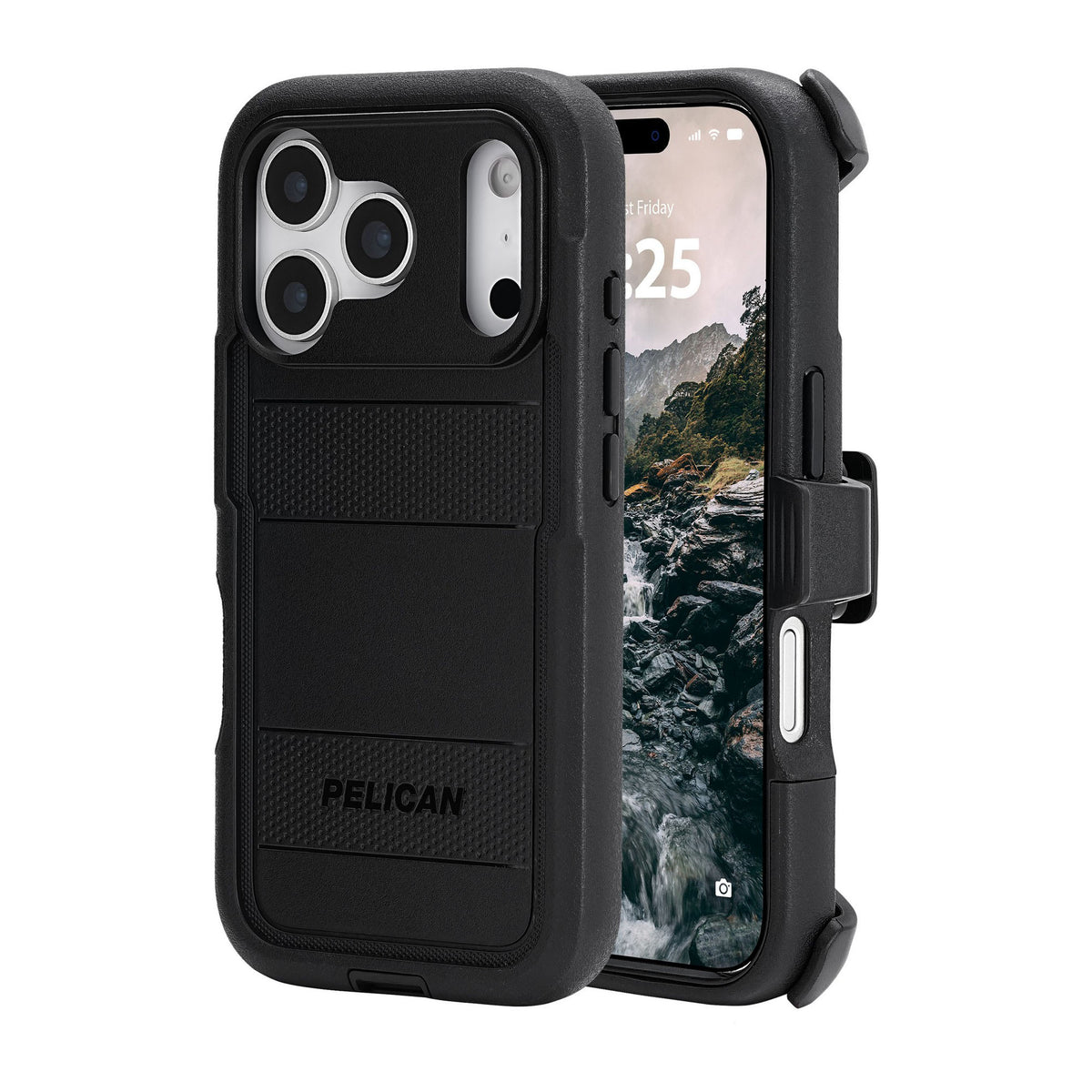 iPhone 18 Pro/17 Pro Pelican Voyager MagSafe w/Holster Case - Black - 15-14605