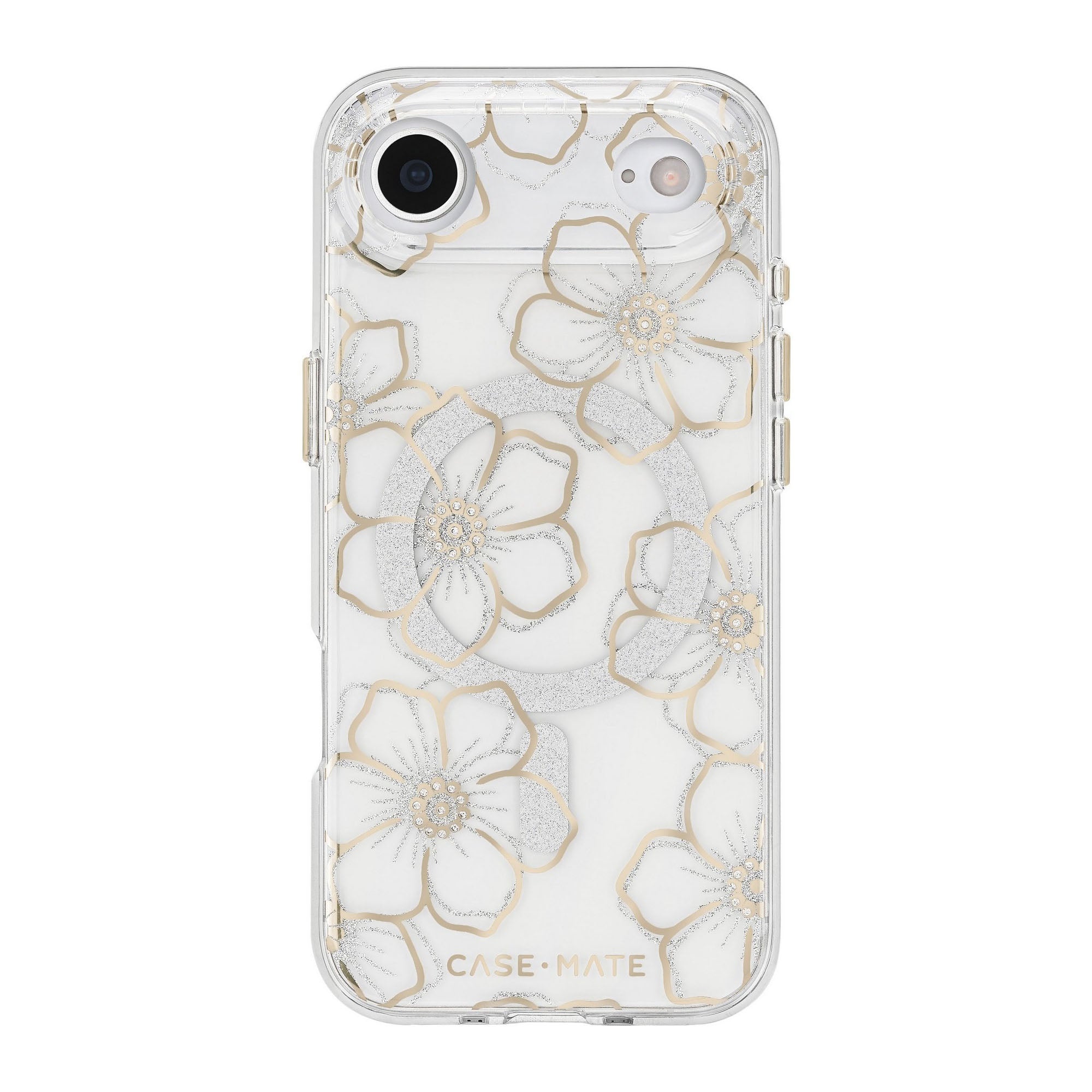 iPhone Air Case-Mate Floral Gems MagSafe Case - Gold - 15-14607