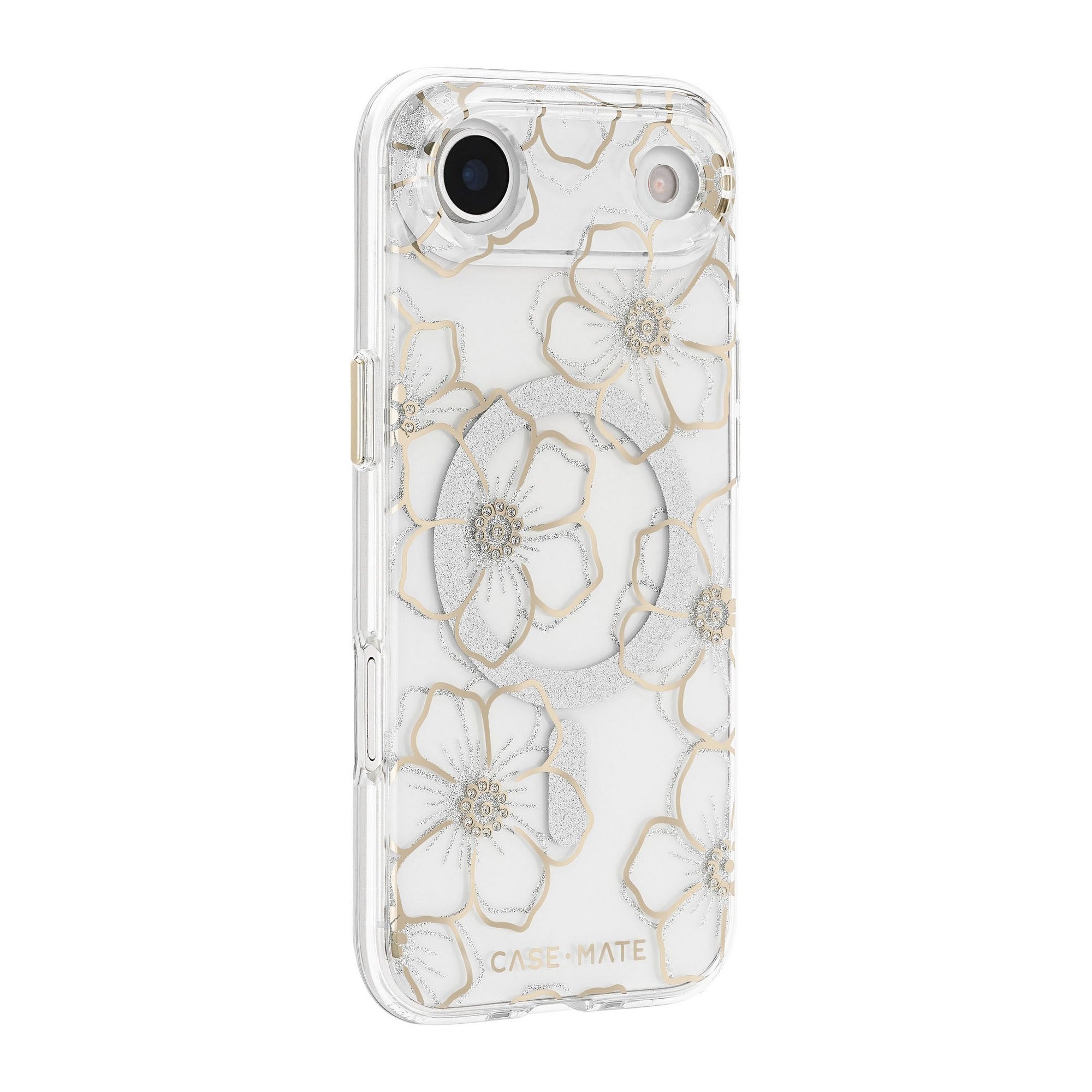 iPhone Air Case-Mate Floral Gems MagSafe Case - Gold - 15-14607