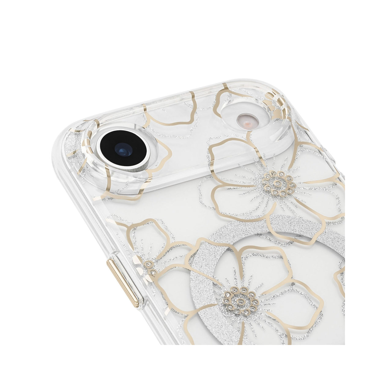 iPhone Air Case-Mate Floral Gems MagSafe Case - Gold - 15-14607