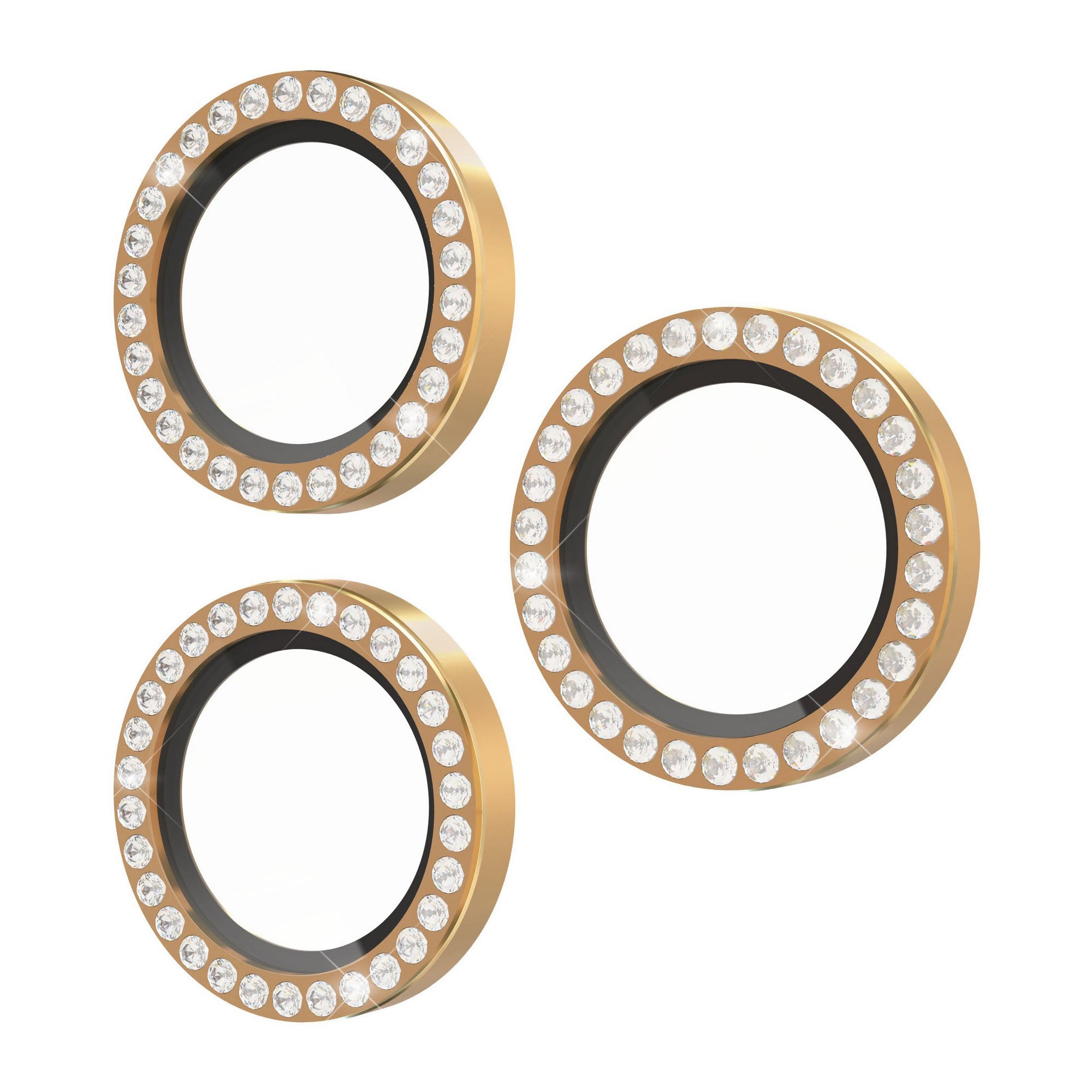 iPhone 17 Pro/Pro Max Kate Spade Aluminum Ring Lens Protectors - Set In Stone Gold - 15-14621