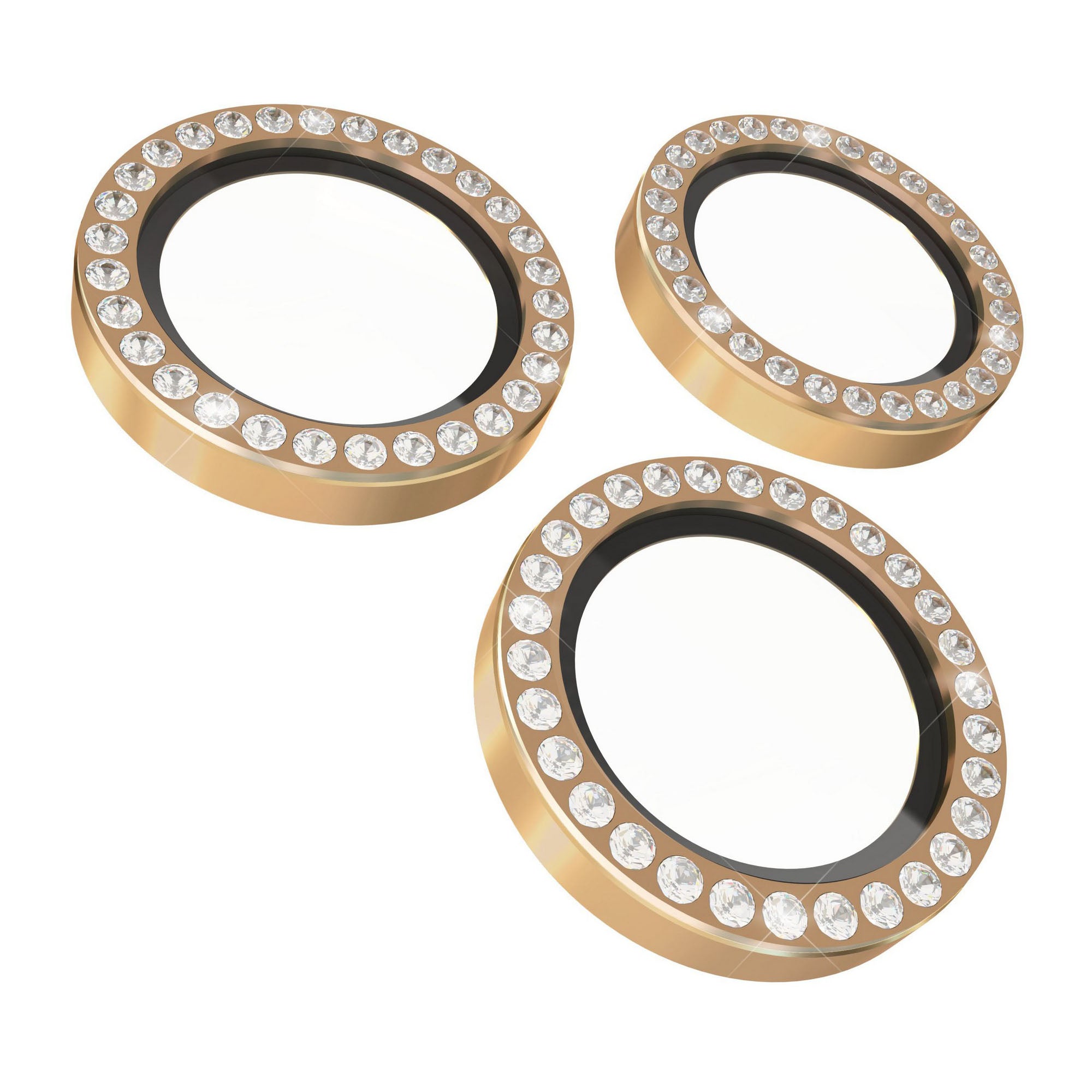 iPhone 17 Pro/Pro Max Kate Spade Aluminum Ring Lens Protectors - Set In Stone Gold - 15-14621