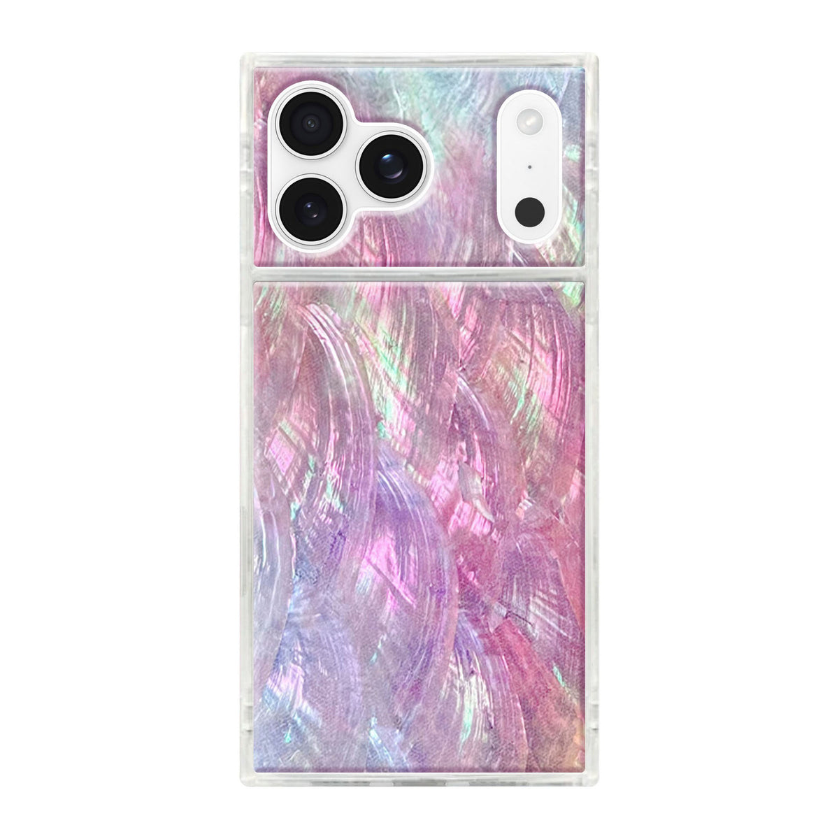 iPhone 18 Pro Max/17 Pro Max FLAUNT Square MagSafe Case - Pink Mother of Pearl - 15-14629
