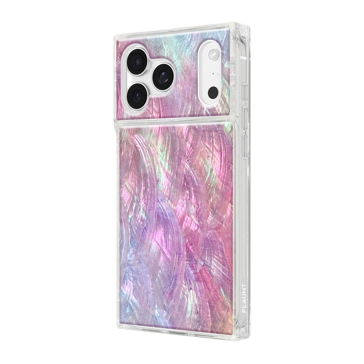 iPhone 18 Pro Max/17 Pro Max FLAUNT Square MagSafe Case - Pink Mother of Pearl - 15-14629