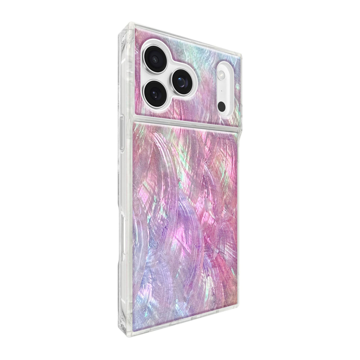 iPhone 18 Pro Max/17 Pro Max FLAUNT Square MagSafe Case - Pink Mother of Pearl - 15-14629