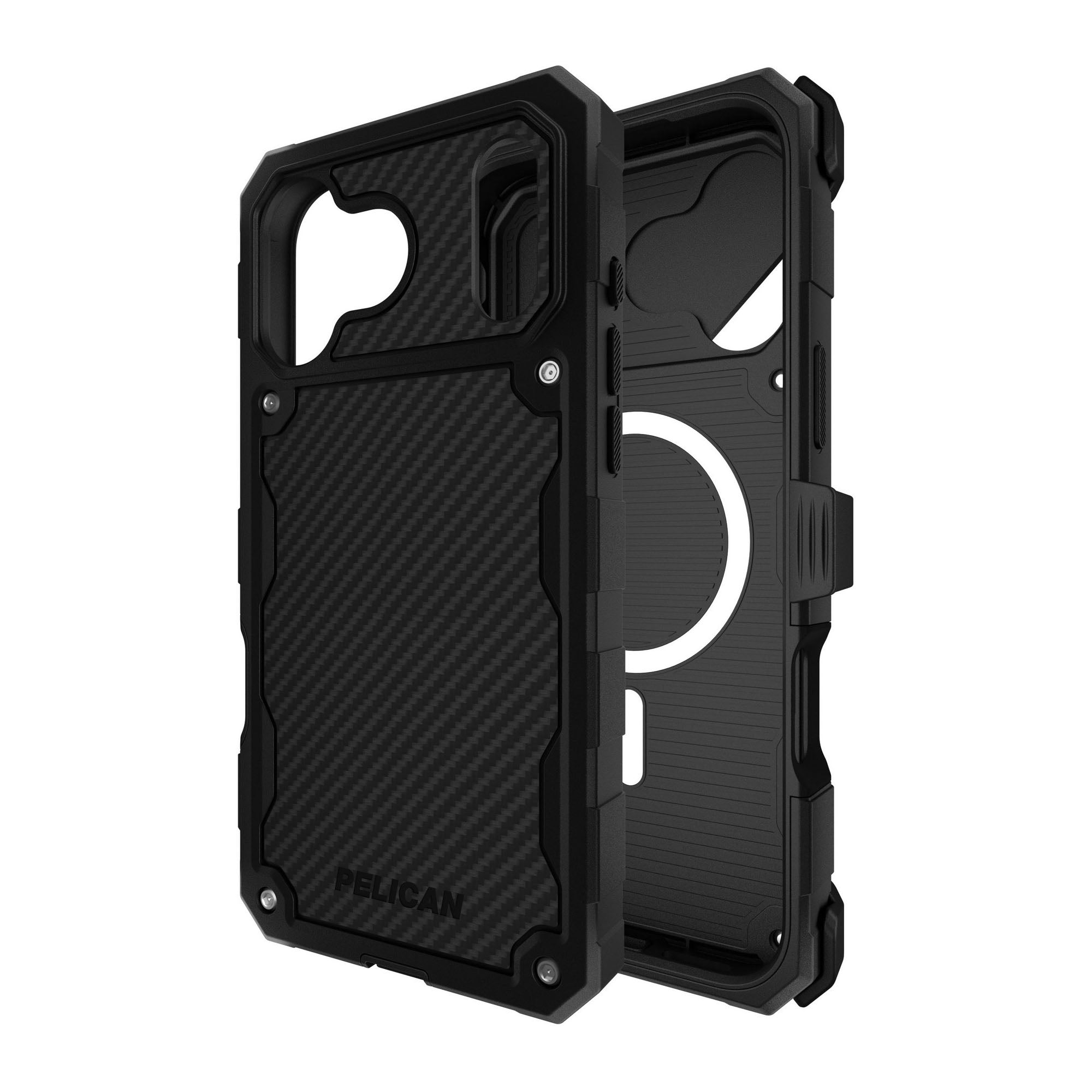 iPhone 17 Pro Max Pelican Shield MagSafe w/Holster Case - Carbon Fiber - 15-14641