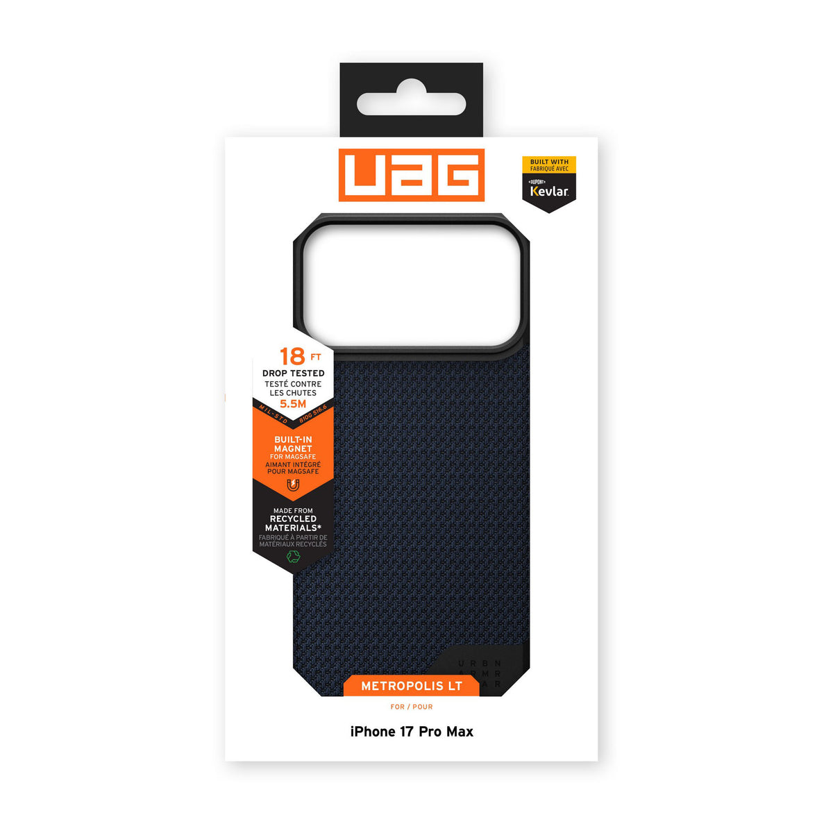 iPhone 18 Pro Max/17 Pro Max UAG Metropolis LT Magsafe Case - Kevlar Mallard - 15-14653