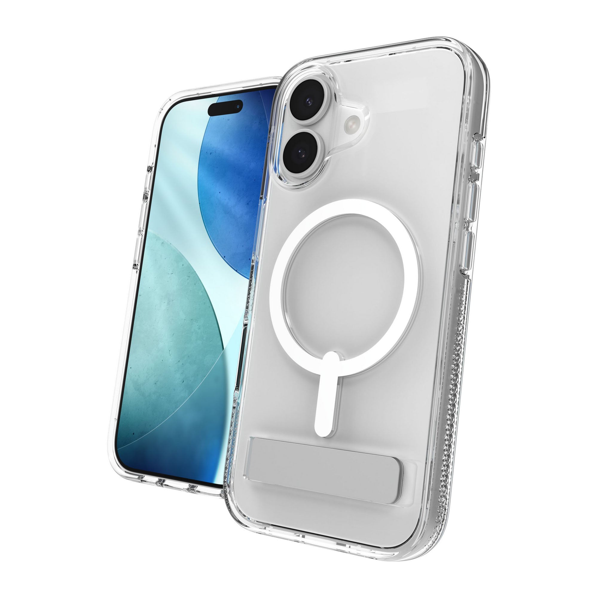 iPhone 17 ZAGG Graphene Crystal Palace Snap Kickstand Case - Clear - 15-14659