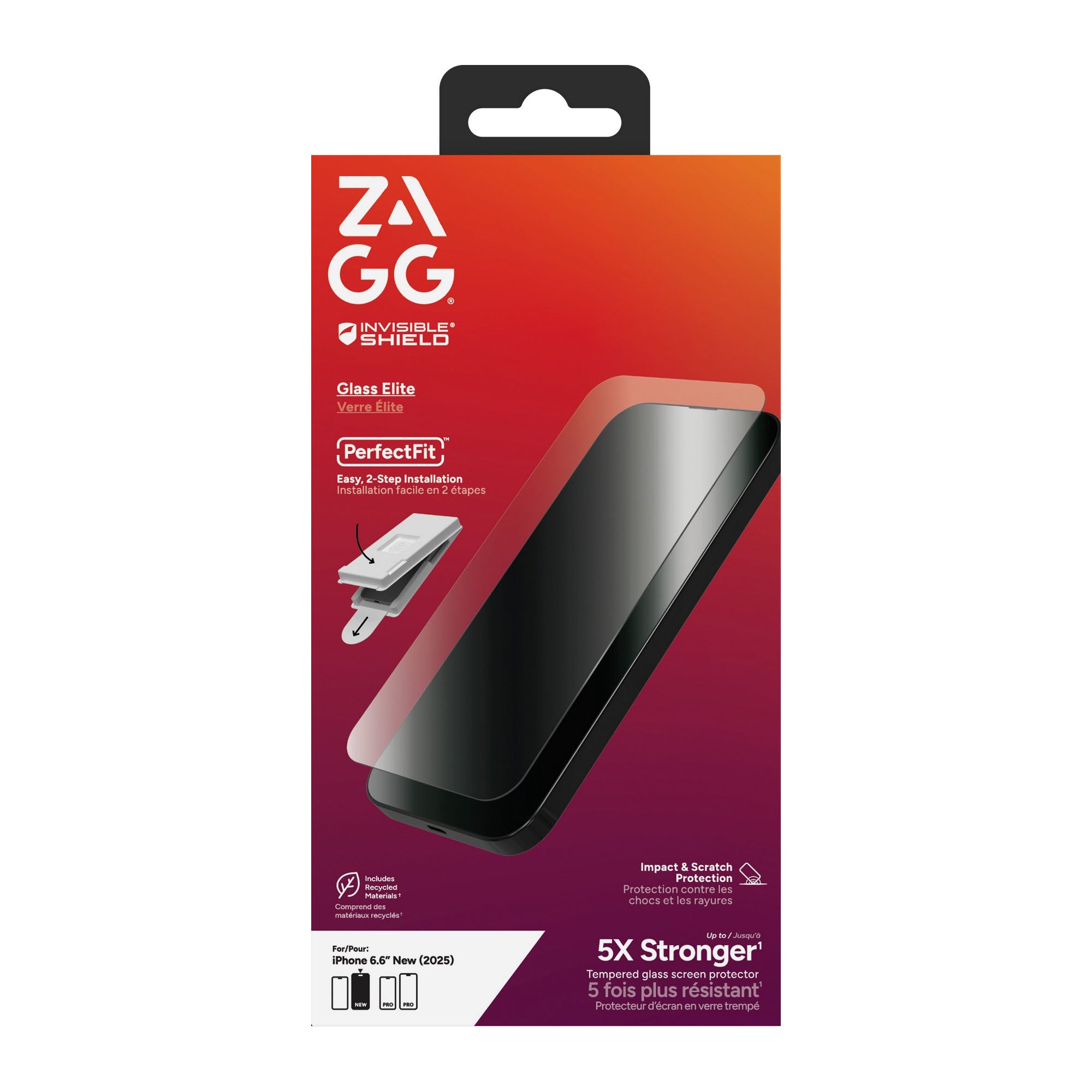 iPhone Air ZAGG InvisibleShield Glass Elite Screen Protector - 15-14683