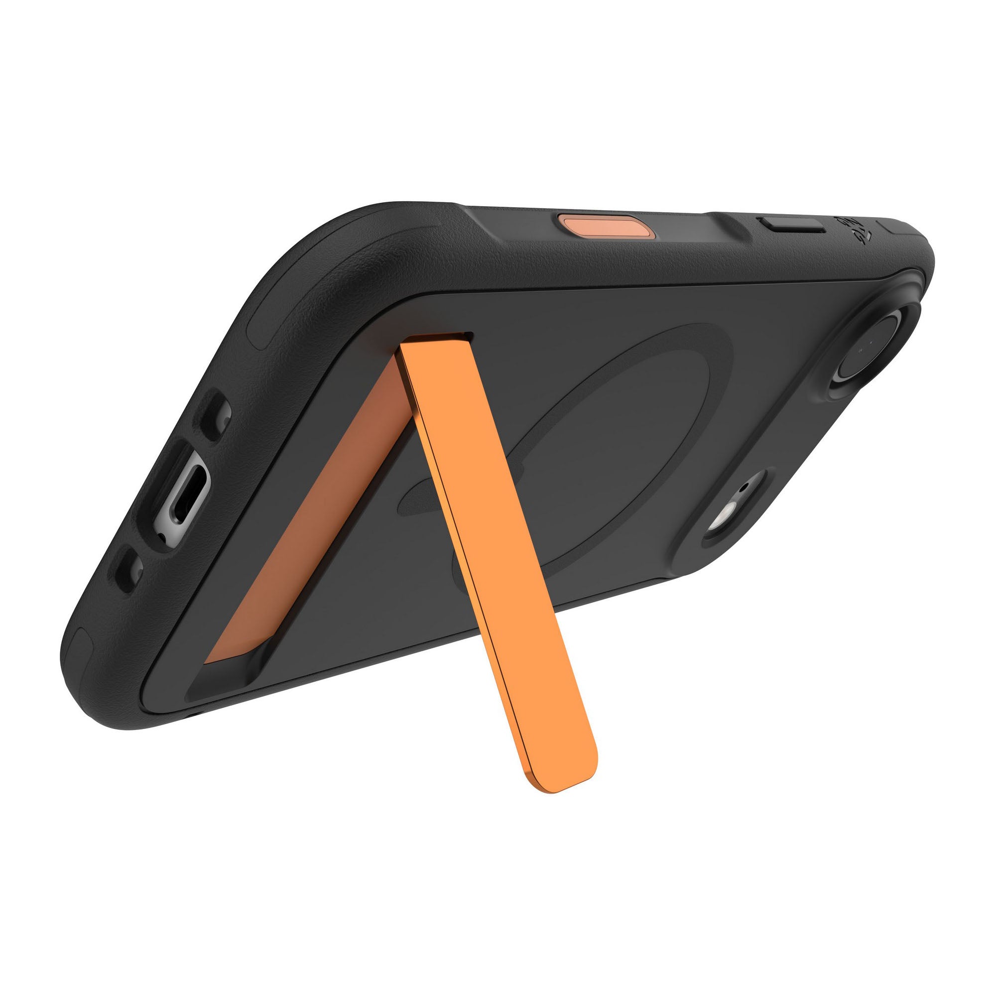 iPhone Air ZAGG Graphene Sedona Snap Kickstand Case - Flood Black/Orange - 15-14697