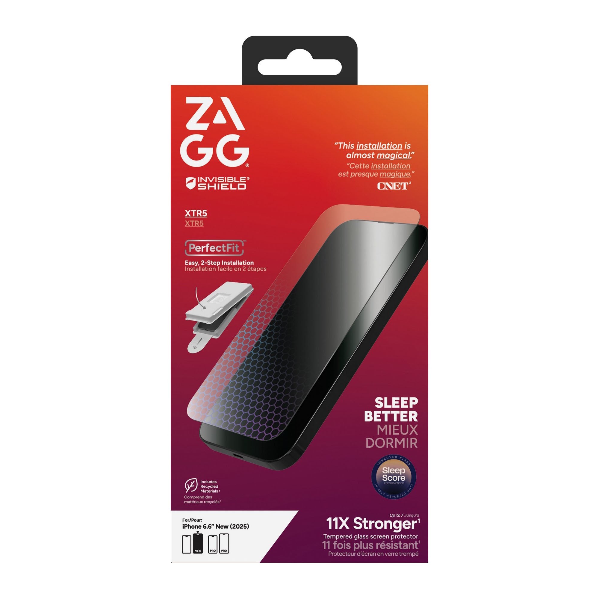 iPhone Air ZAGG InvisibleShield Glass XTR5 Screen Protector - 15-14698