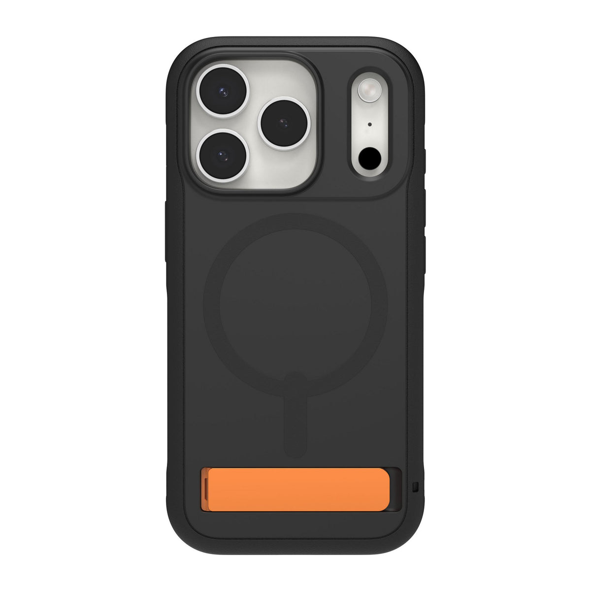 iPhone 18 Pro/17 Pro ZAGG Graphene Sedona Snap Kickstand Case - Flood Black/Orange - 15-14714