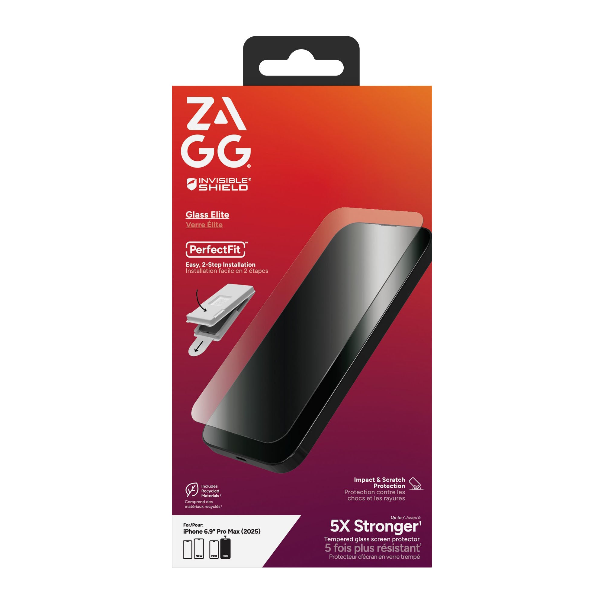 iPhone 17 Pro Max ZAGG InvisibleShield Glass Elite Screen Protector - 15-14719