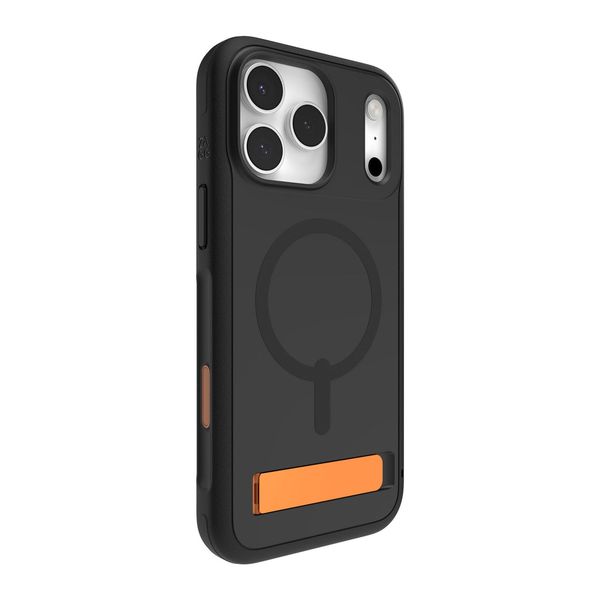 iPhone 18 Pro Max/17 Pro Max ZAGG Graphene Sedona Snap Kickstand Case - Flood Black/Orange - 15-14731