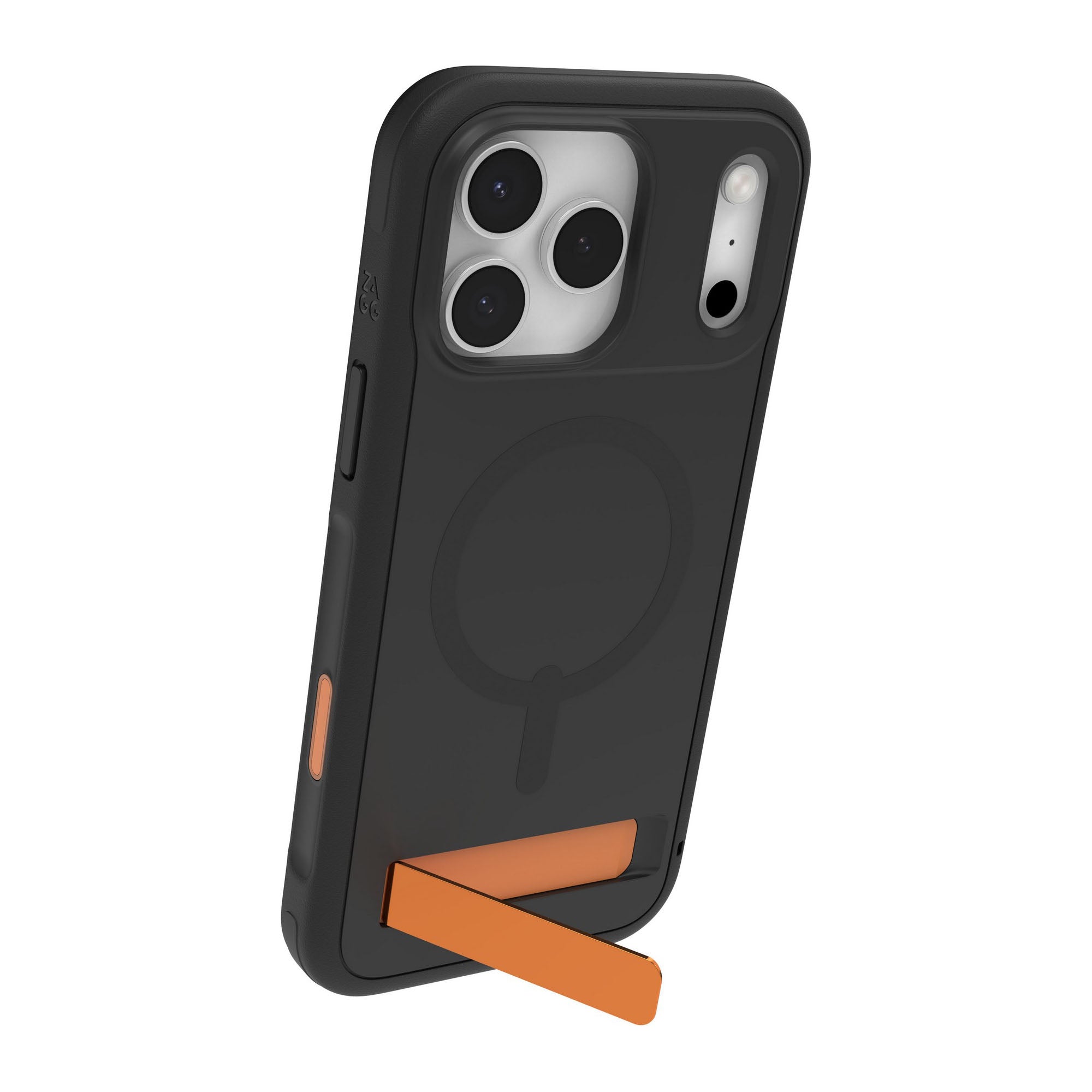 iPhone 18 Pro Max/17 Pro Max ZAGG Graphene Sedona Snap Kickstand Case - Flood Black/Orange - 15-14731